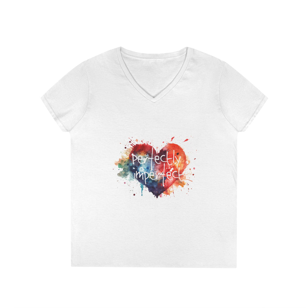 Perfectly Imperfect Heart V-Neck Tee