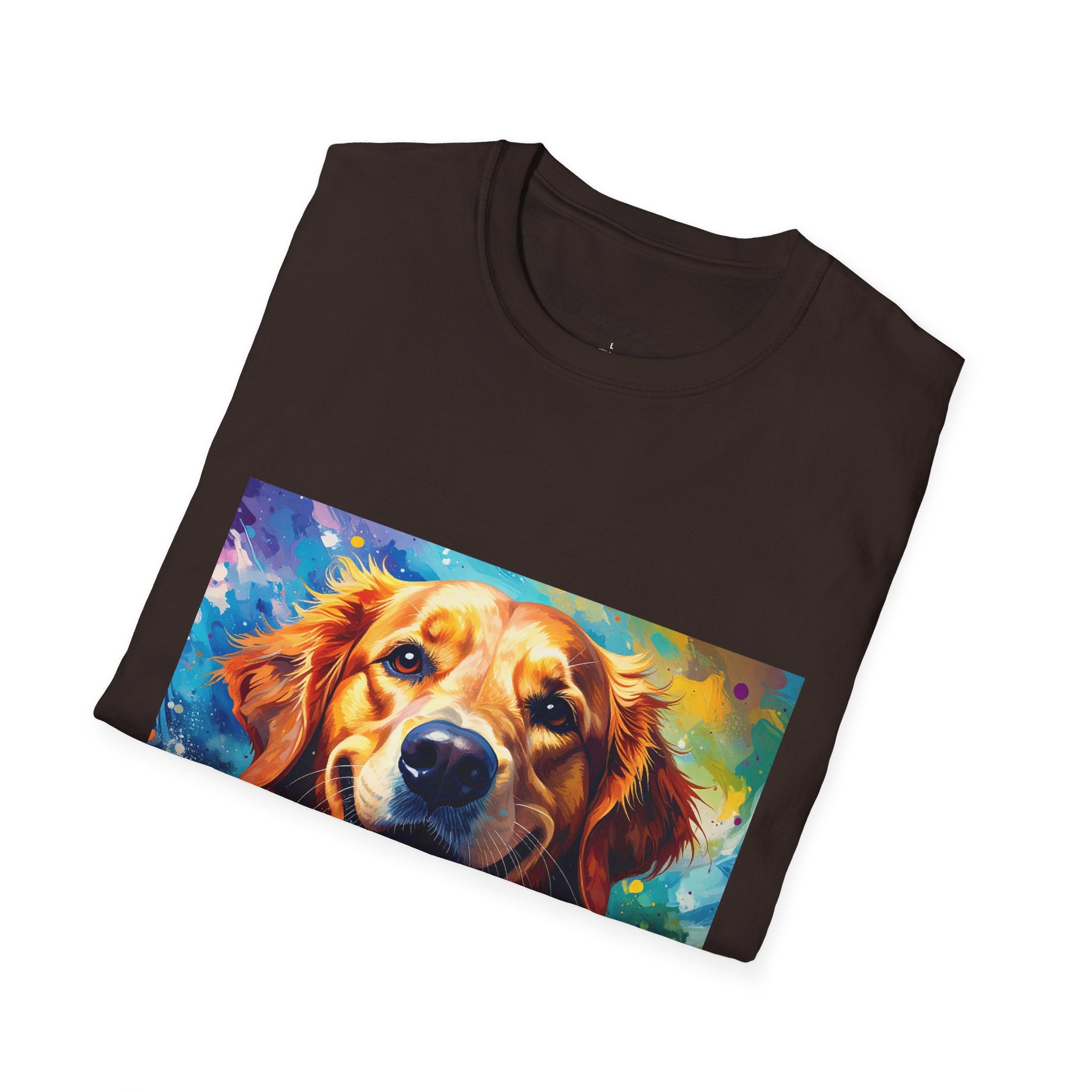 Golden Retriever Pop Art T-Shirt — Colorful Happy Dog Tee