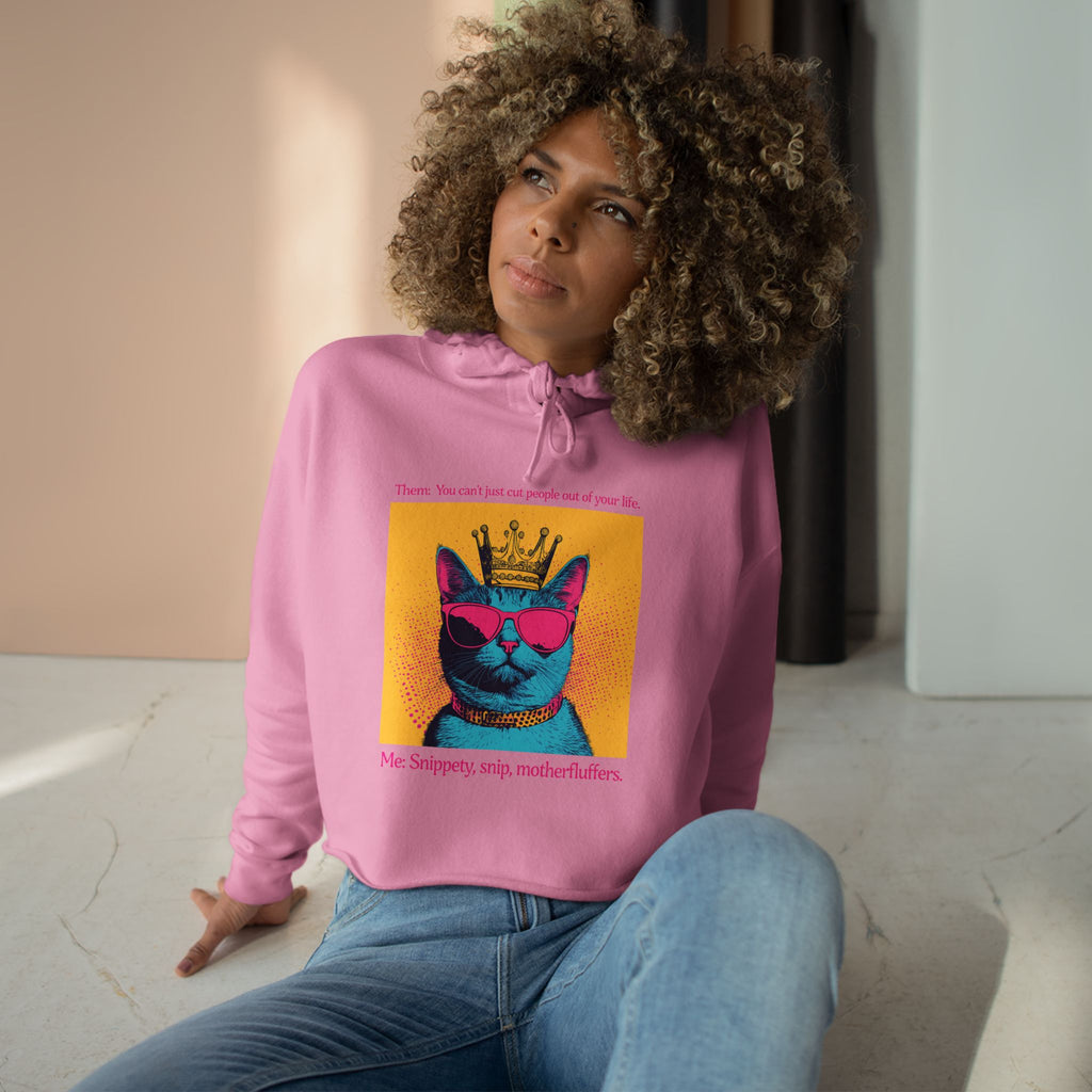 Snippety, Snip - Cropped Cat Hoodie