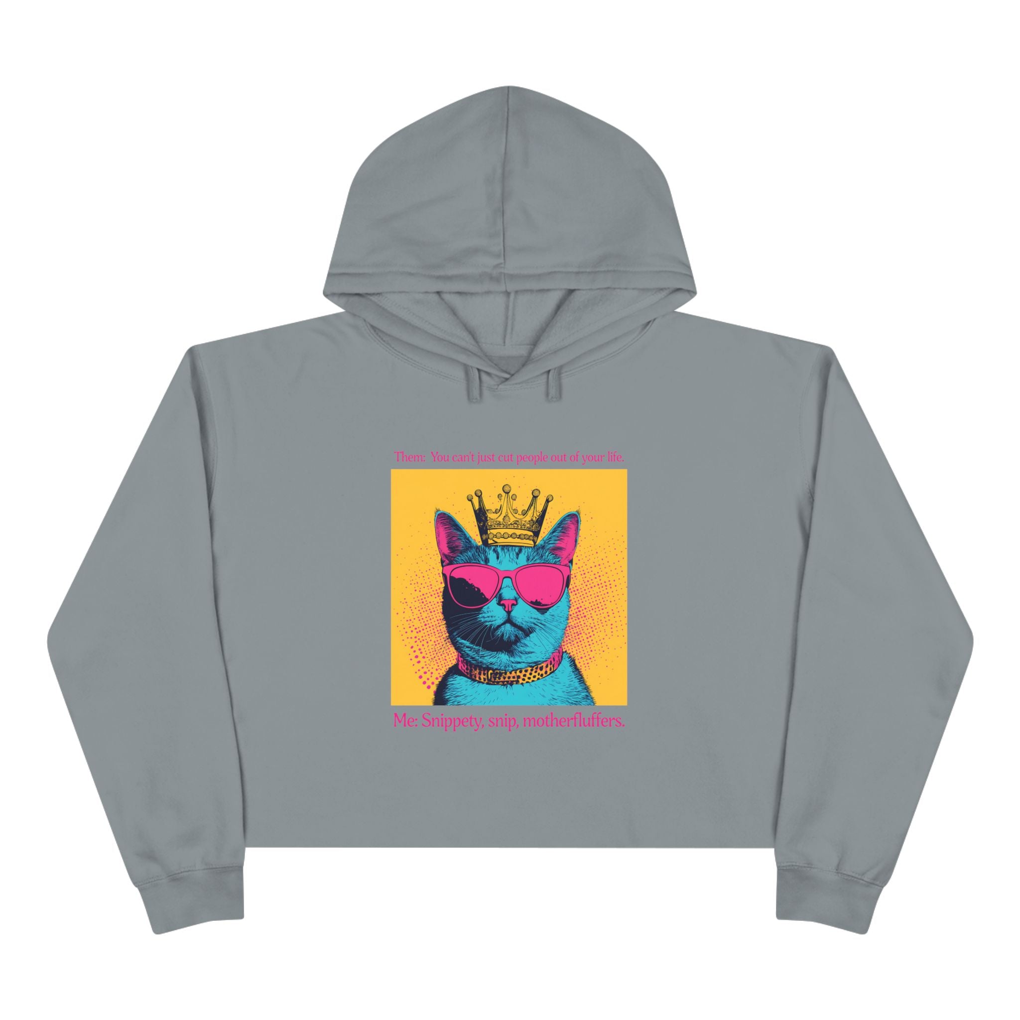 Snippety, Snip - Cropped Cat Hoodie