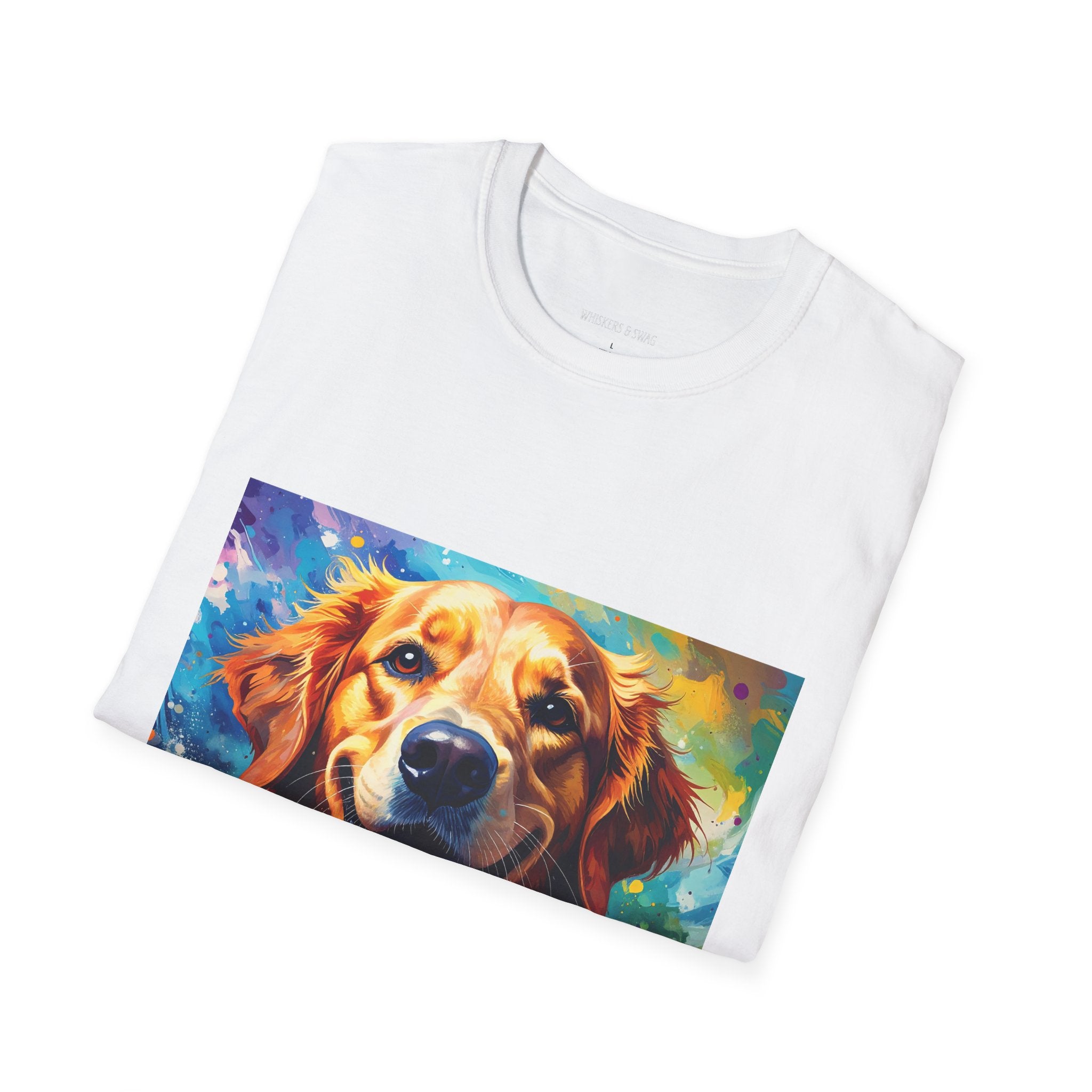 Golden Retriever Pop Art T-Shirt — Colorful Happy Dog Tee