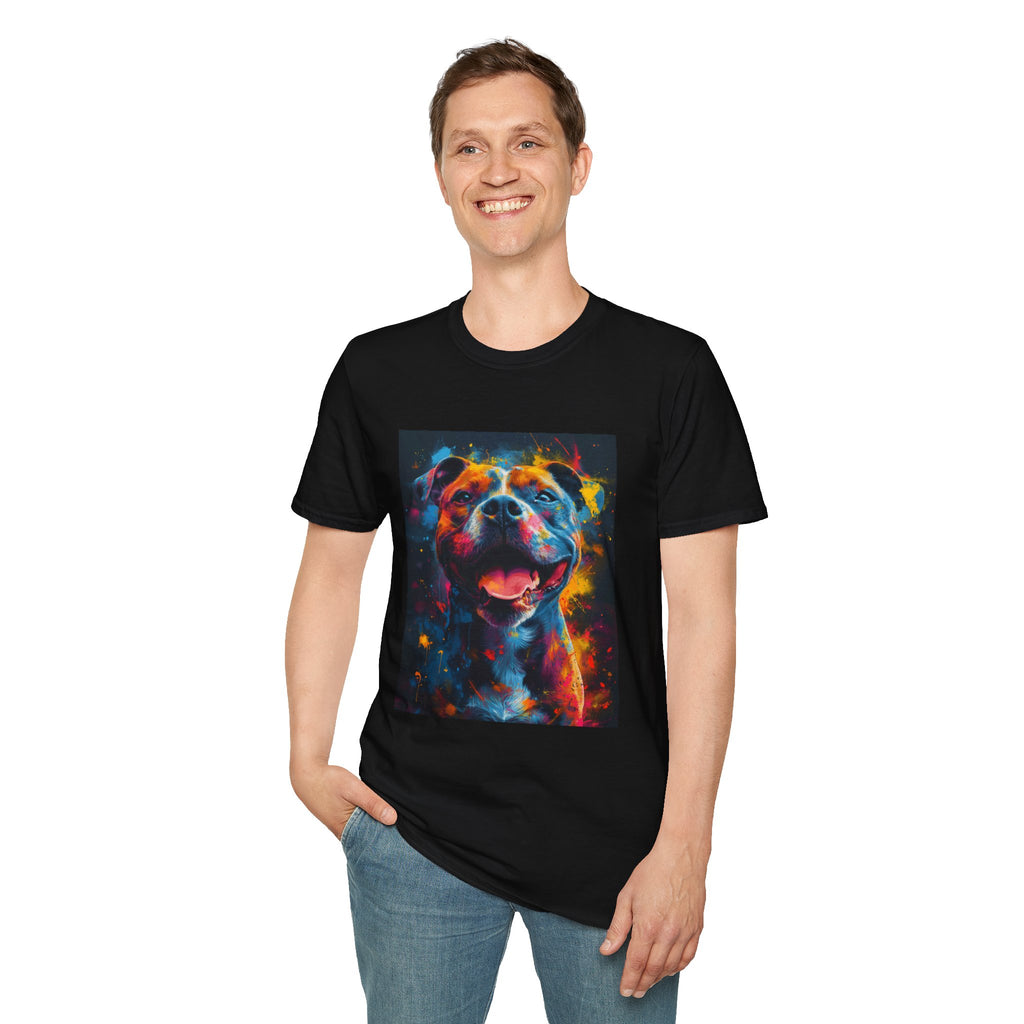 Pit Bull Galaxy Pop Art T-Shirt