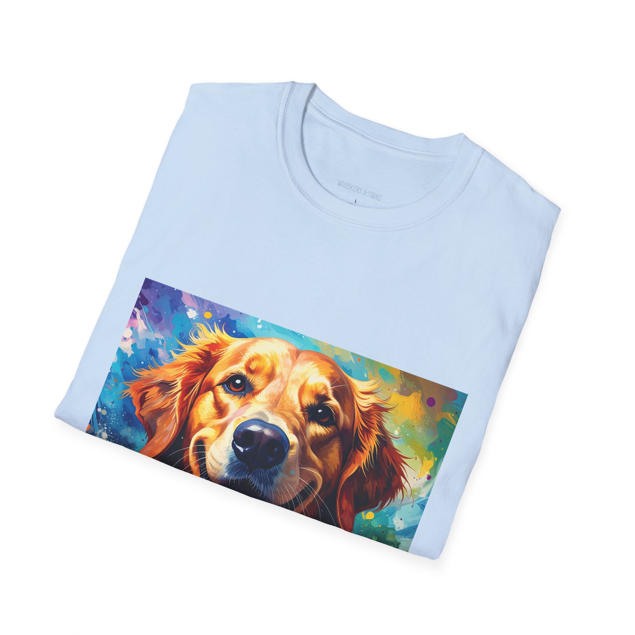 Golden Retriever Pop Art T-Shirt — Colorful Happy Dog Tee