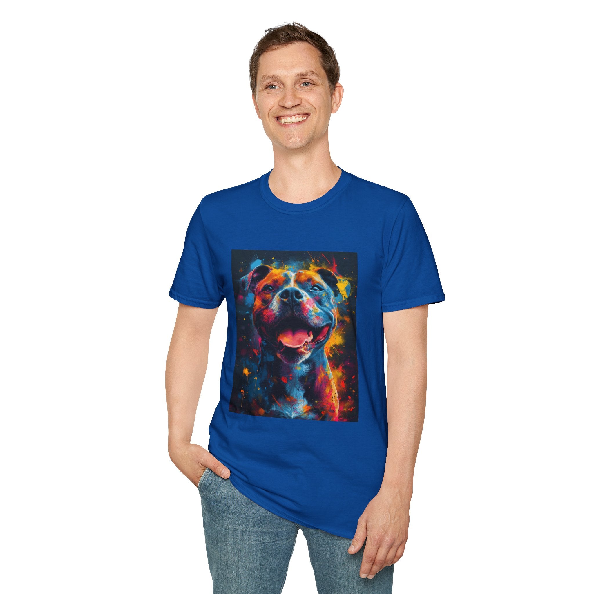 Pitbull Galaxy Pop Art T-Shirt