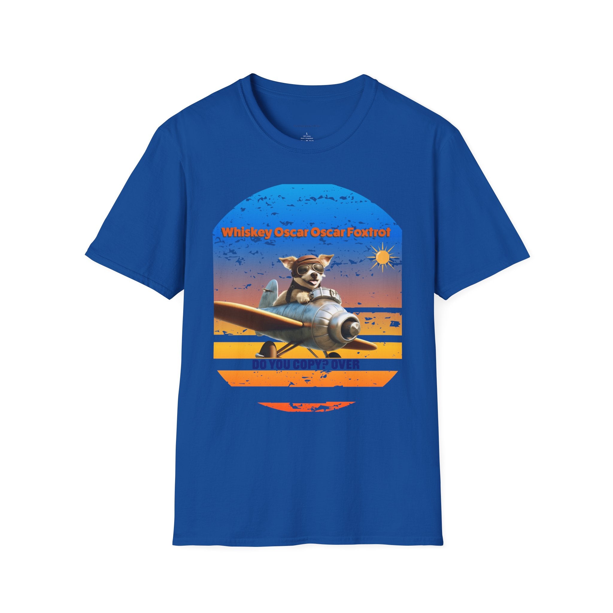 Retro Pilot Dog T-Shirt, Vintage Airplane Tee