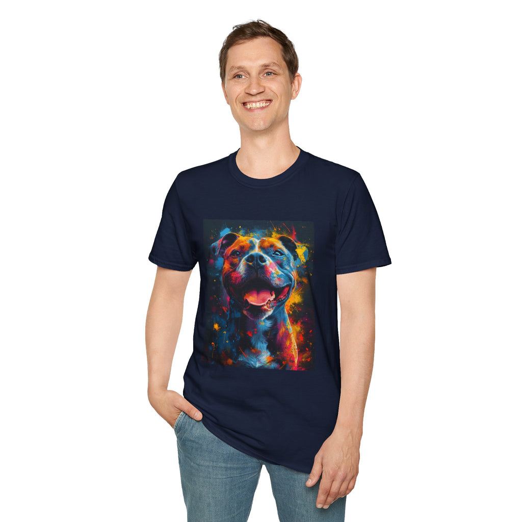 Pit Bull Galaxy Pop Art T-Shirt