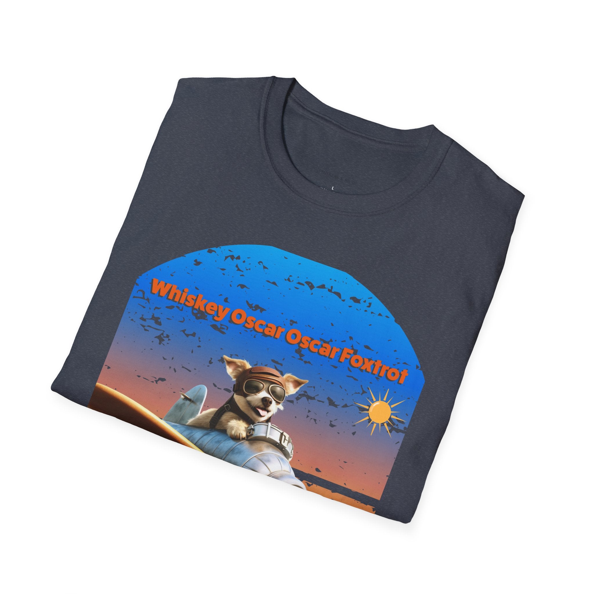 Retro Pilot Dog T-Shirt, Vintage Airplane Tee