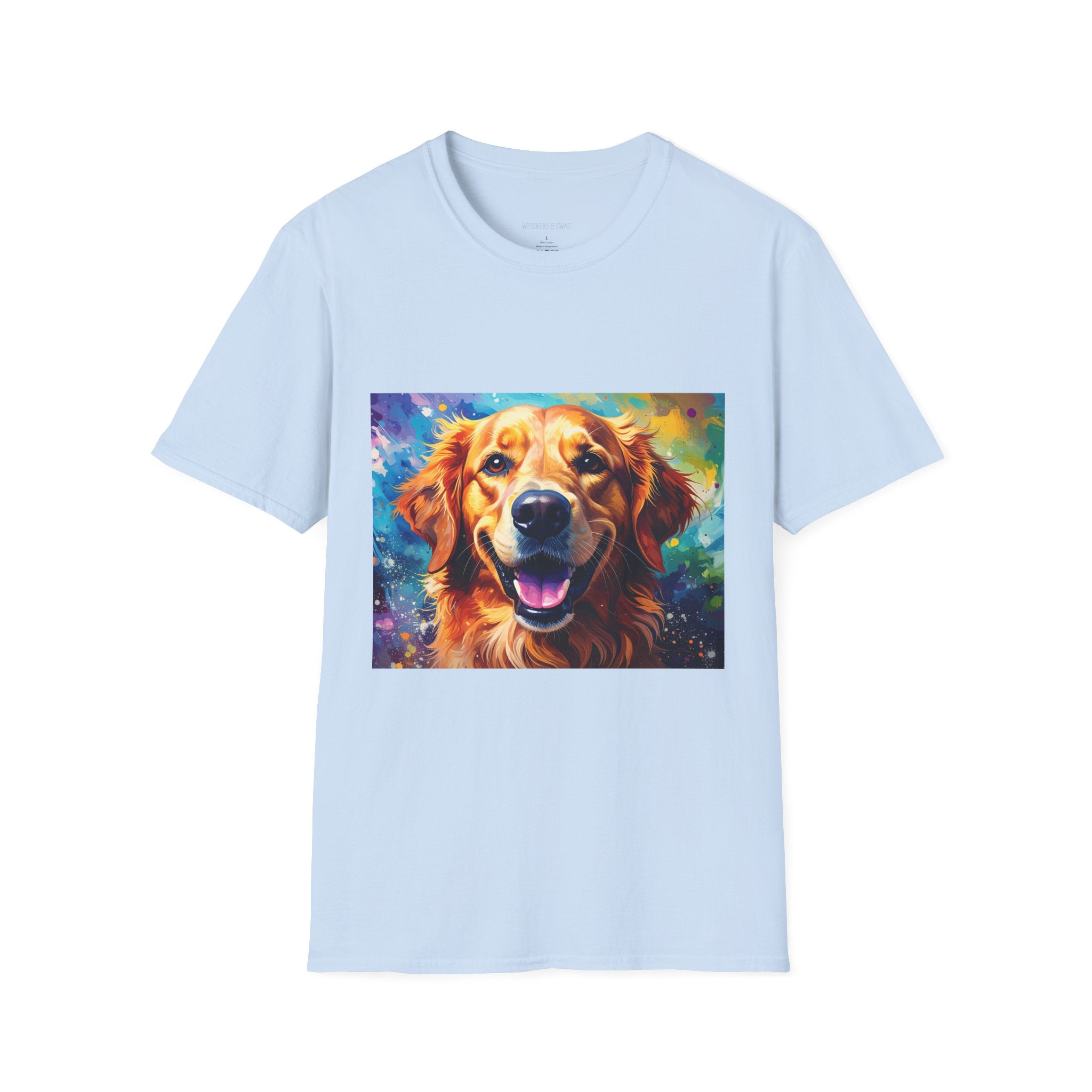 Golden Retriever Pop Art T-Shirt — Colorful Happy Dog Tee