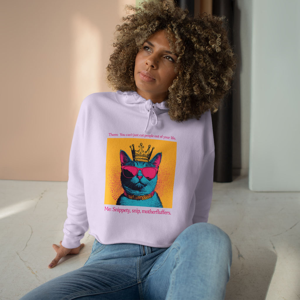 Snippety, Snip - Cropped Cat Hoodie