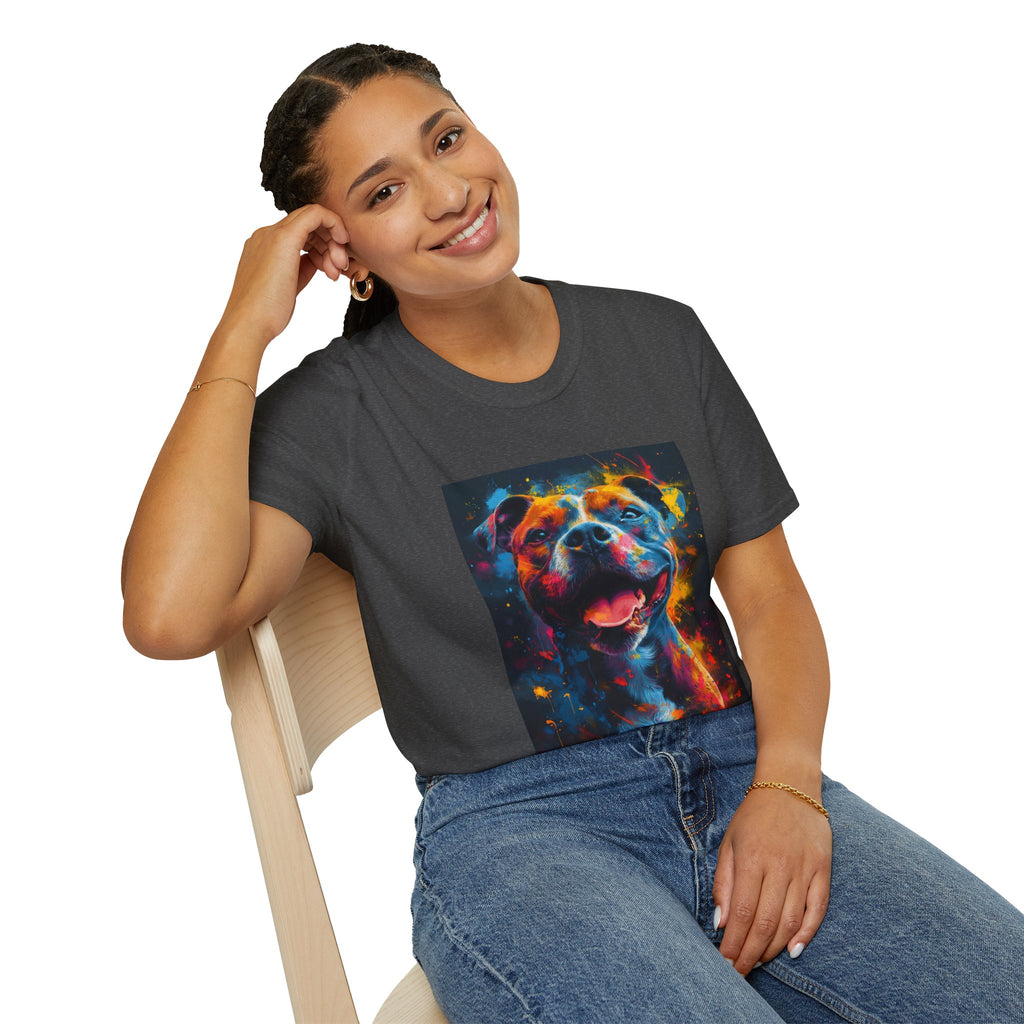 Pit Bull Galaxy Pop Art T-Shirt