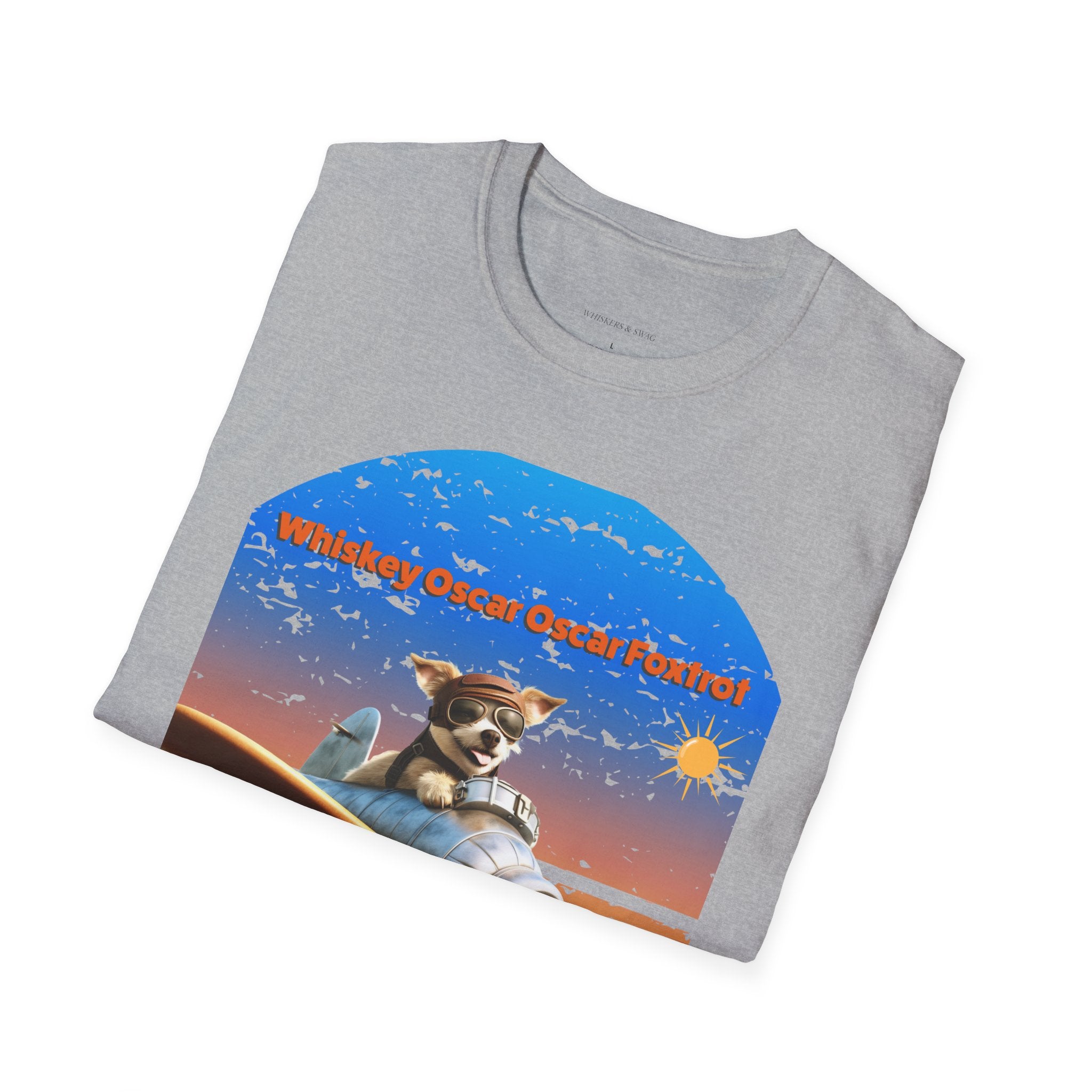 Retro Pilot Dog T-Shirt, Vintage Airplane Tee