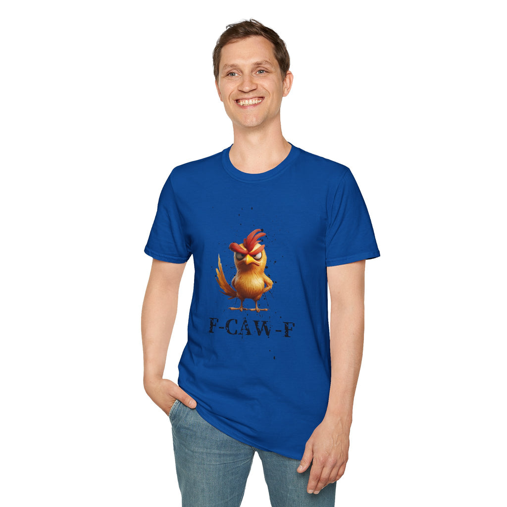 Angry Cartoon Chicken T-Shirt — Funny F-CAW-F Graphic Tee