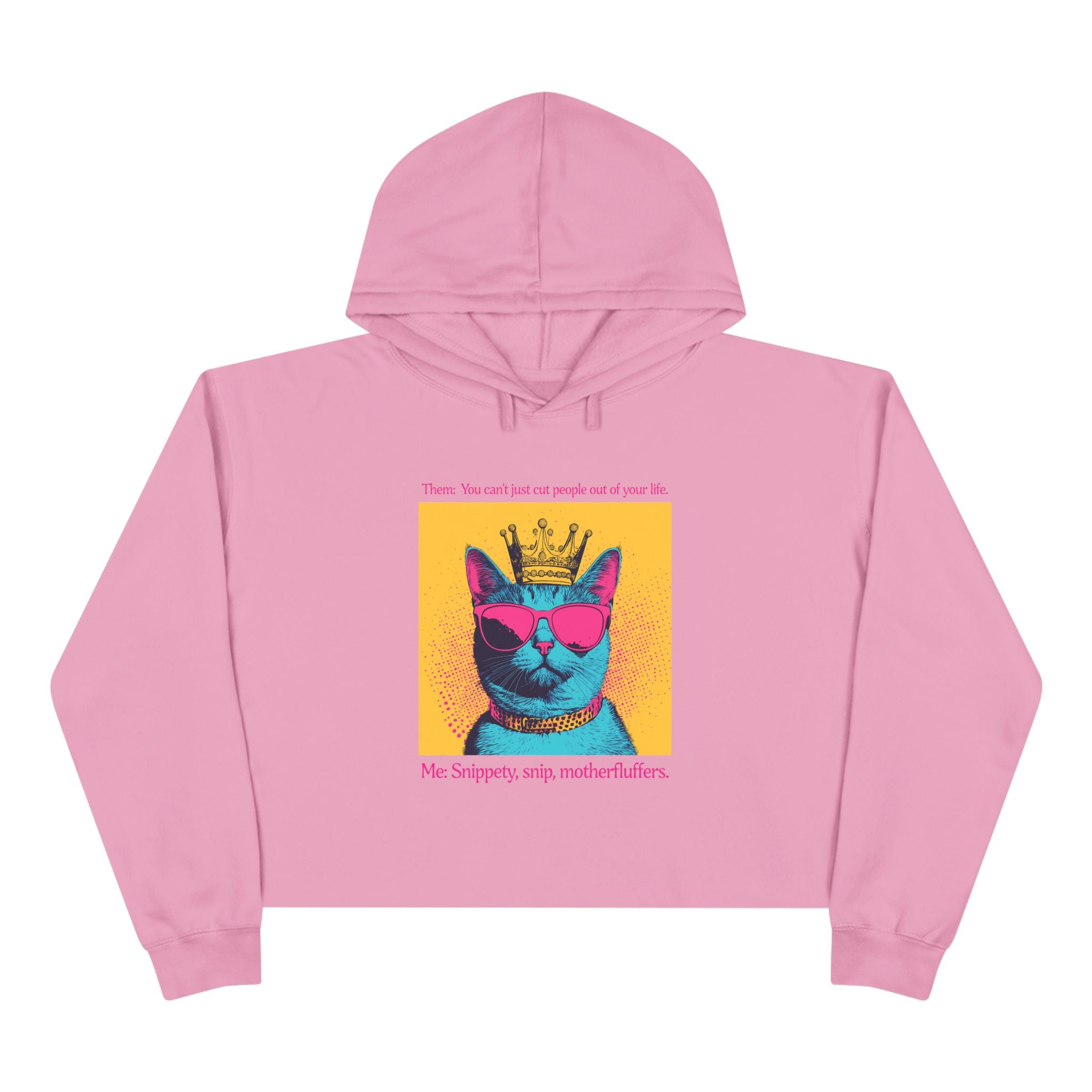 Snippety, Snip - Cropped Cat Hoodie
