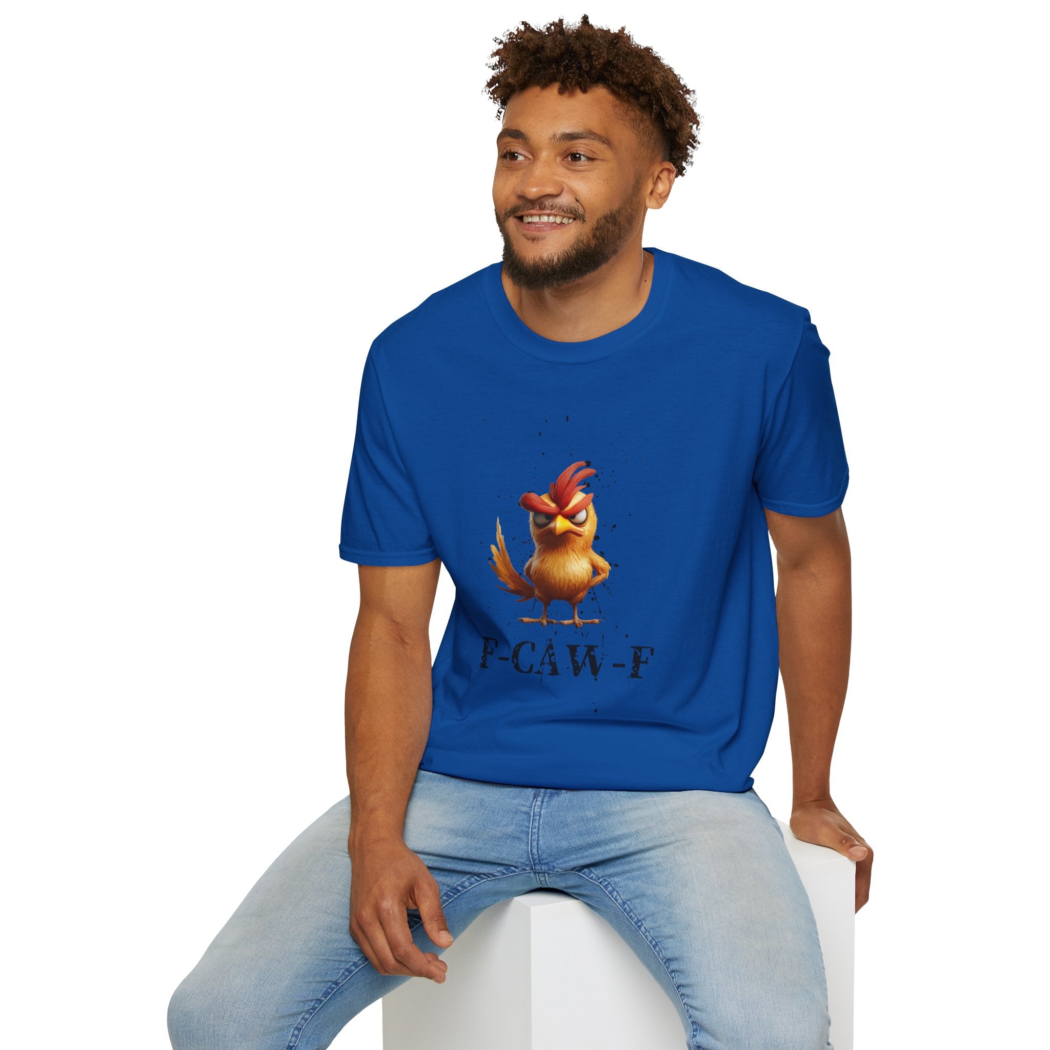 Angry Cartoon Chicken T-Shirt — Funny F-CAW-F Graphic Tee