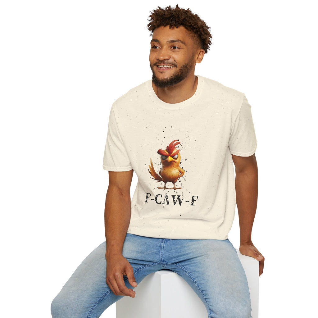 Angry Cartoon Chicken T-Shirt — Funny F-CAW-F Graphic Tee