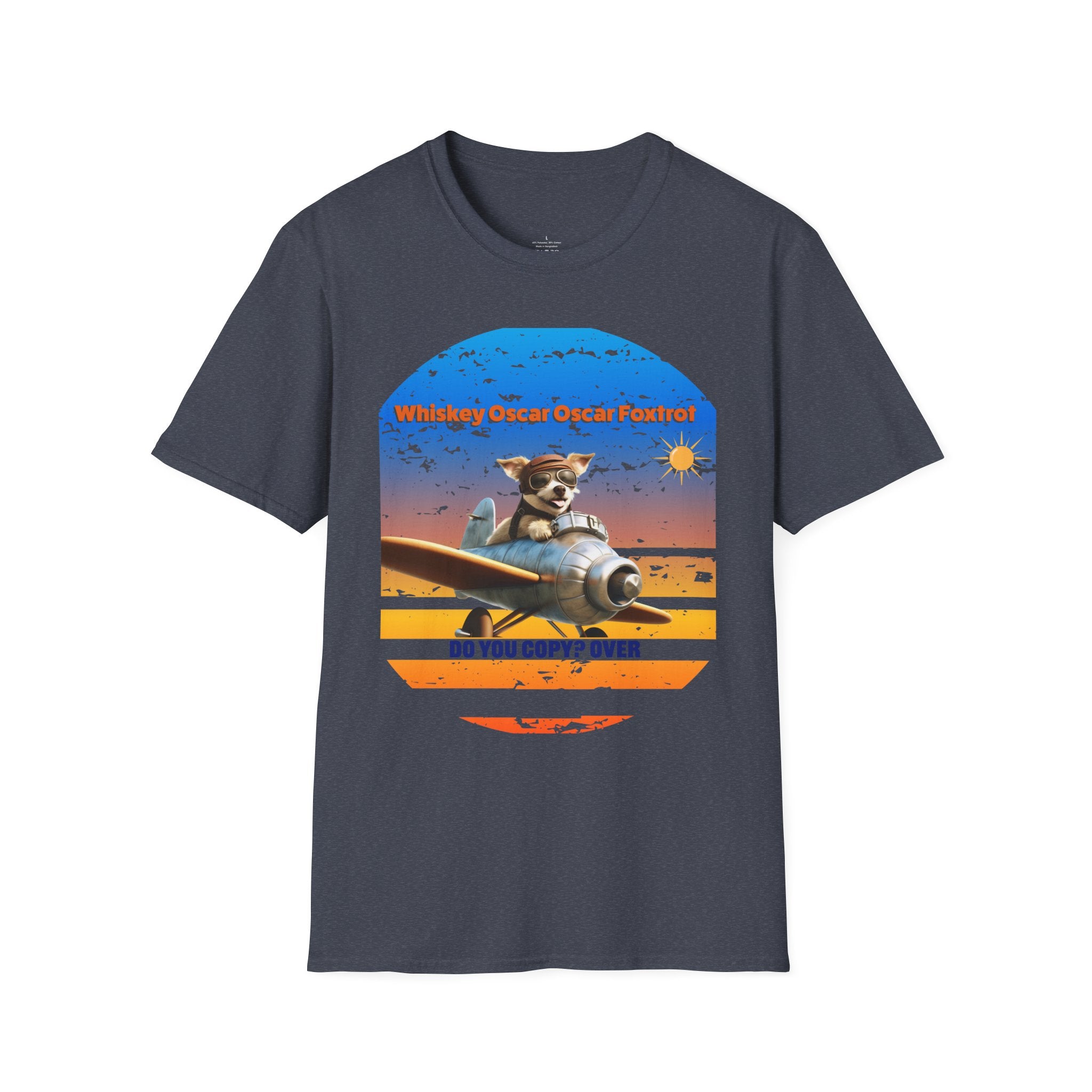 Retro Pilot Dog T-Shirt, Vintage Airplane Tee