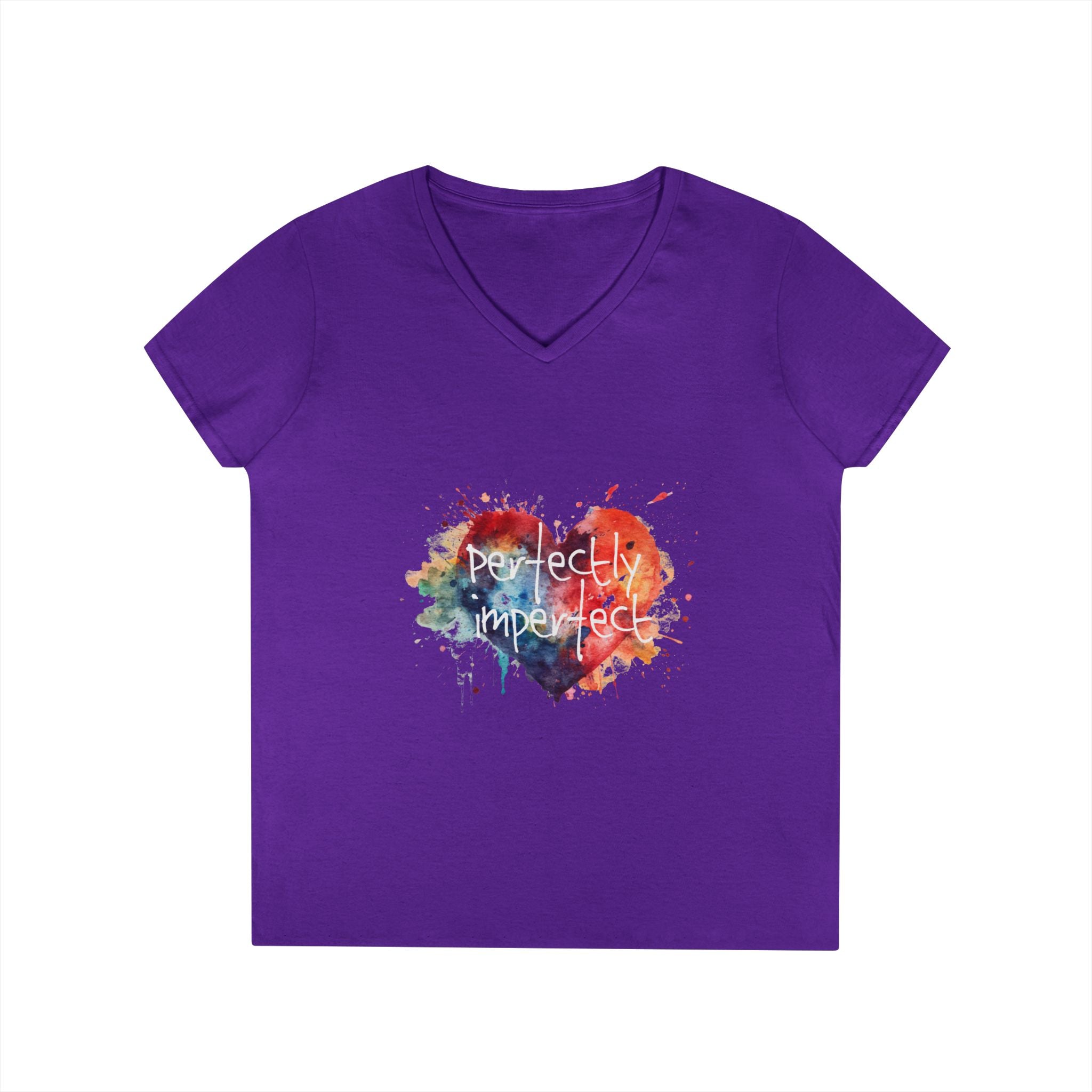 Perfectly Imperfect Heart V-Neck Tee