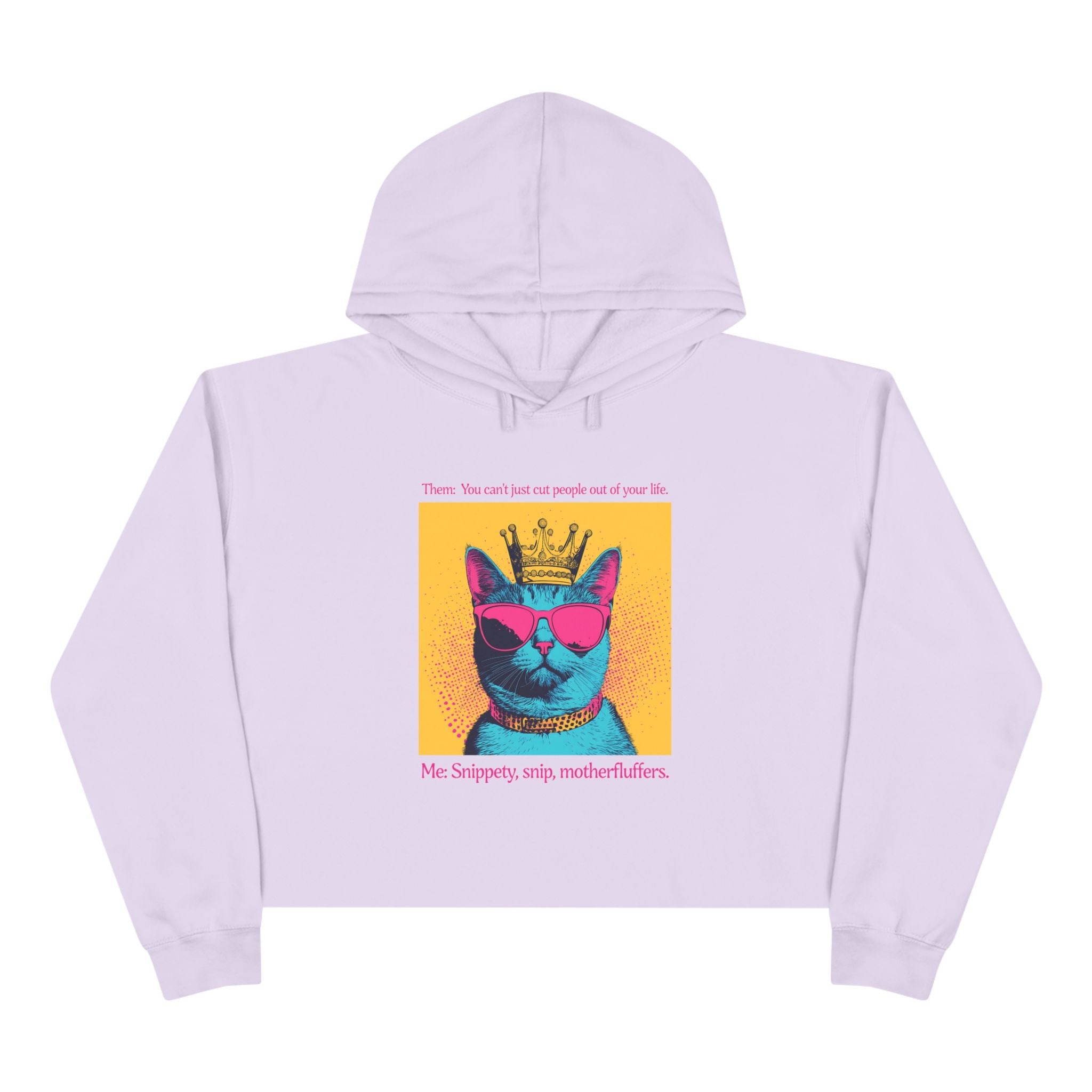 Snippety, Snip - Cropped Cat Hoodie