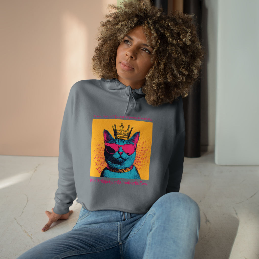 Snippety, Snip - Cropped Cat Hoodie