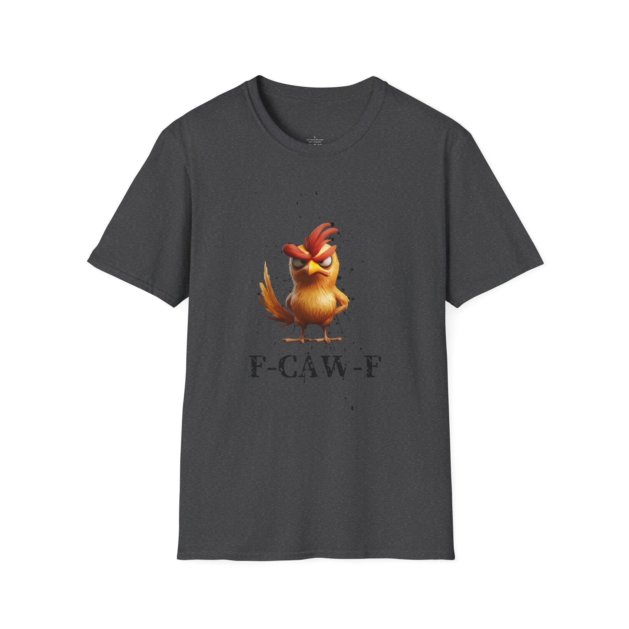 Angry Cartoon Chicken T-Shirt — Funny F-CAW-F Graphic Tee