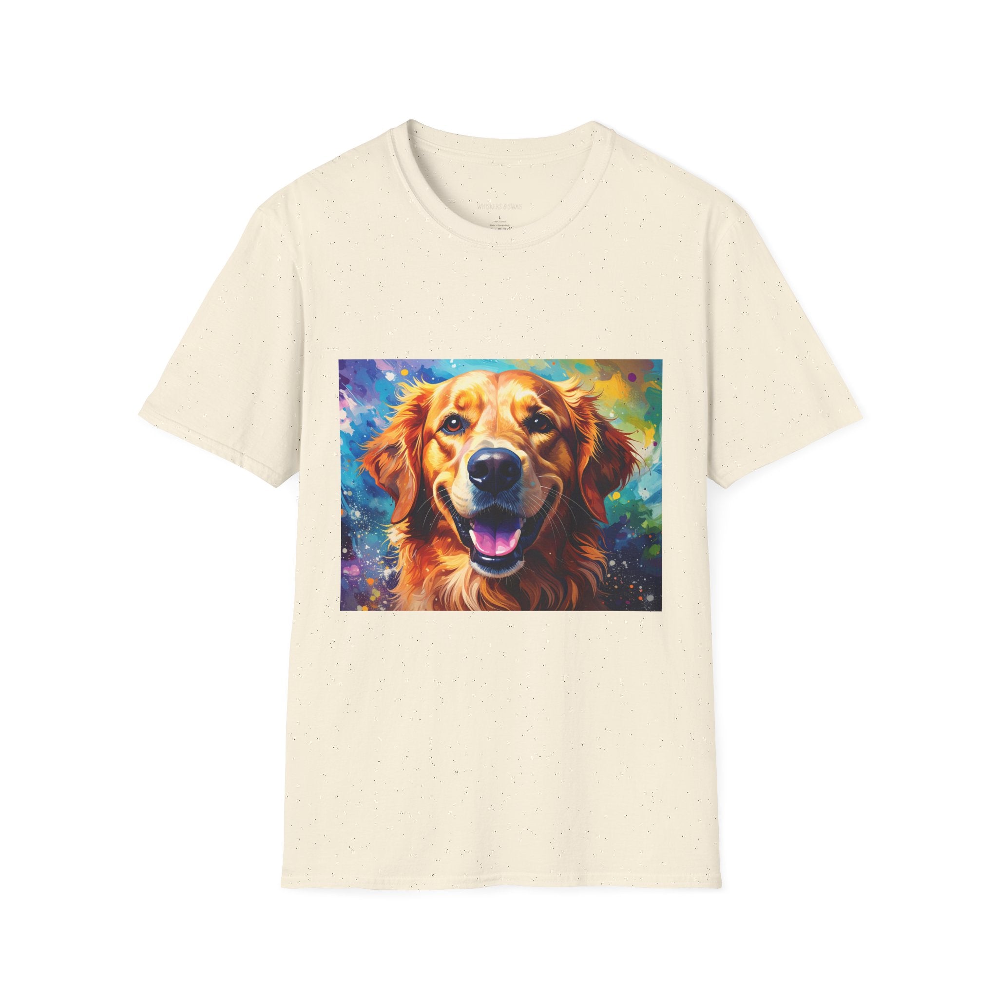 Golden Retriever Pop Art T-Shirt — Colorful Happy Dog Tee