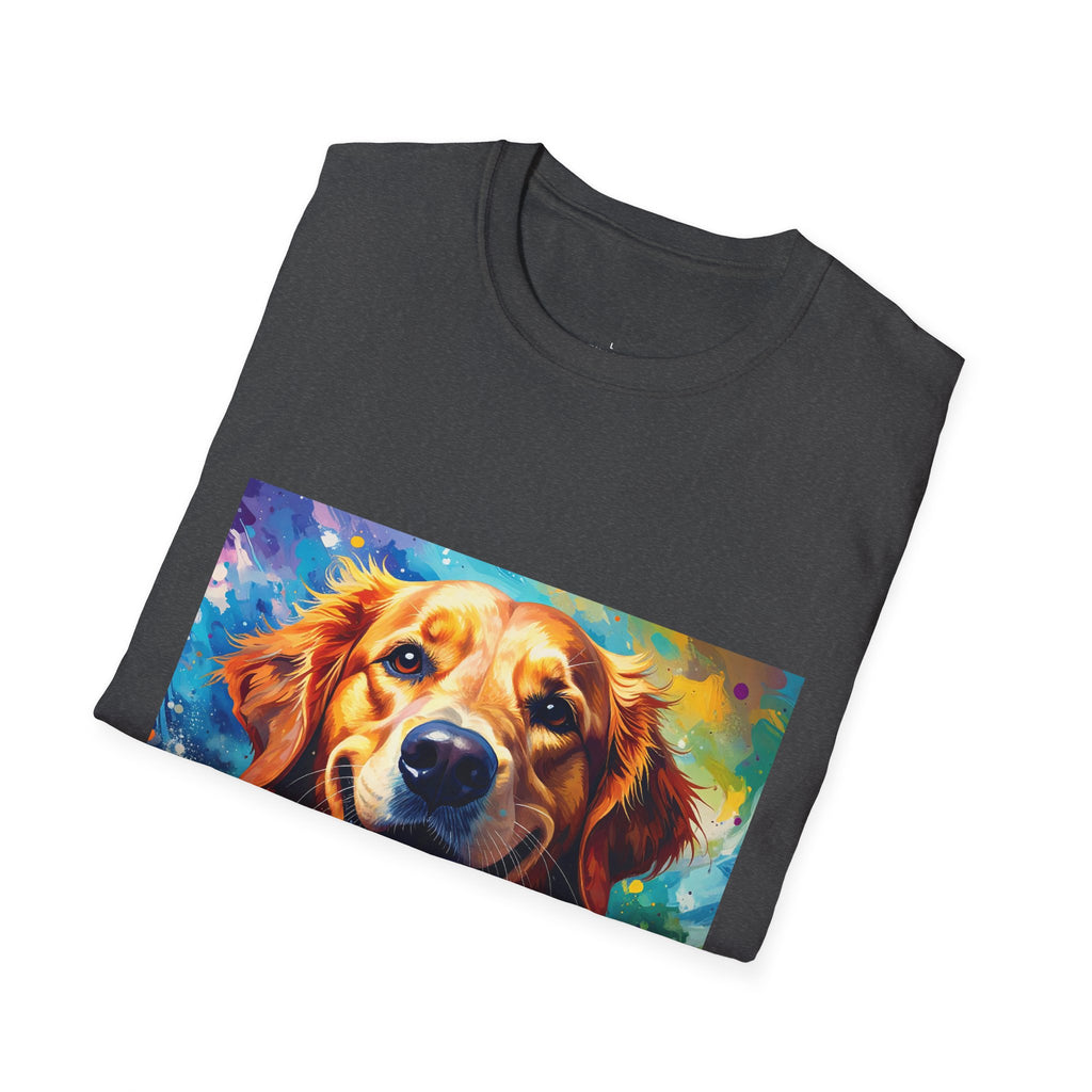 Golden Retriever Pop Art T-Shirt — Colorful Happy Dog Tee