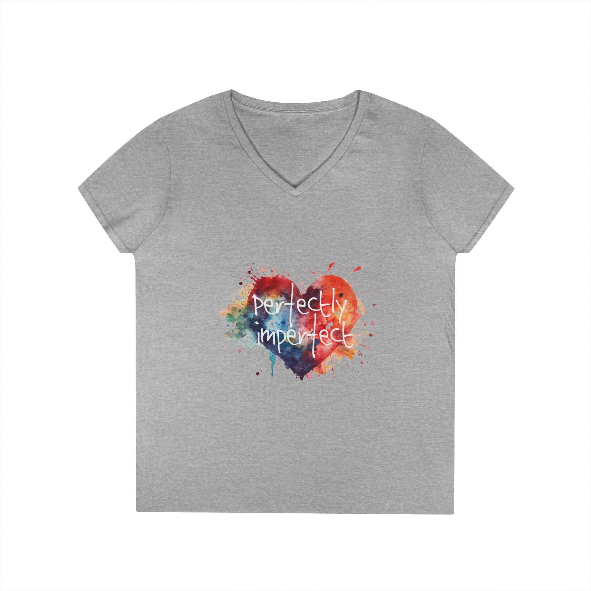 Perfectly Imperfect Heart V-Neck Tee