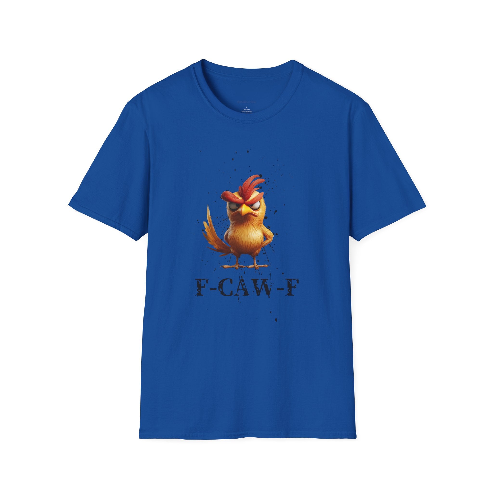Angry Cartoon Chicken T-Shirt — Funny F-CAW-F Graphic Tee