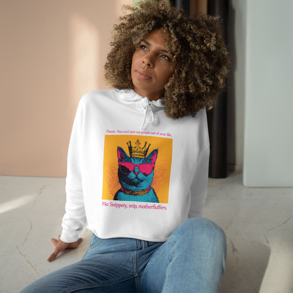 Snippety, Snip - Cropped Cat Hoodie