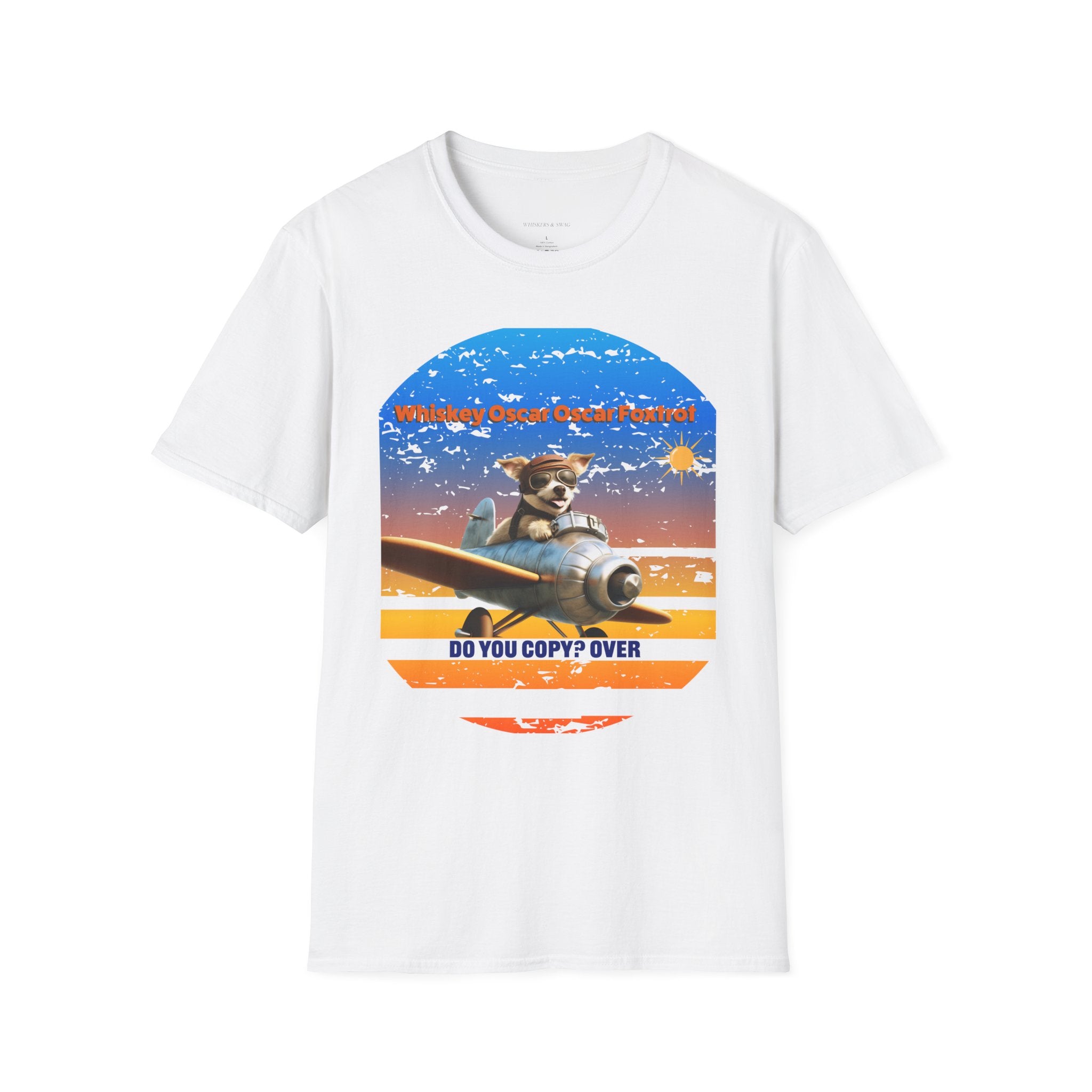 Retro Pilot Dog T-Shirt, Vintage Airplane Tee
