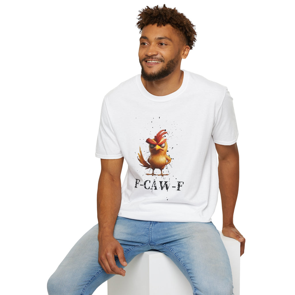 Angry Cartoon Chicken T-Shirt — Funny F-CAW-F Graphic Tee