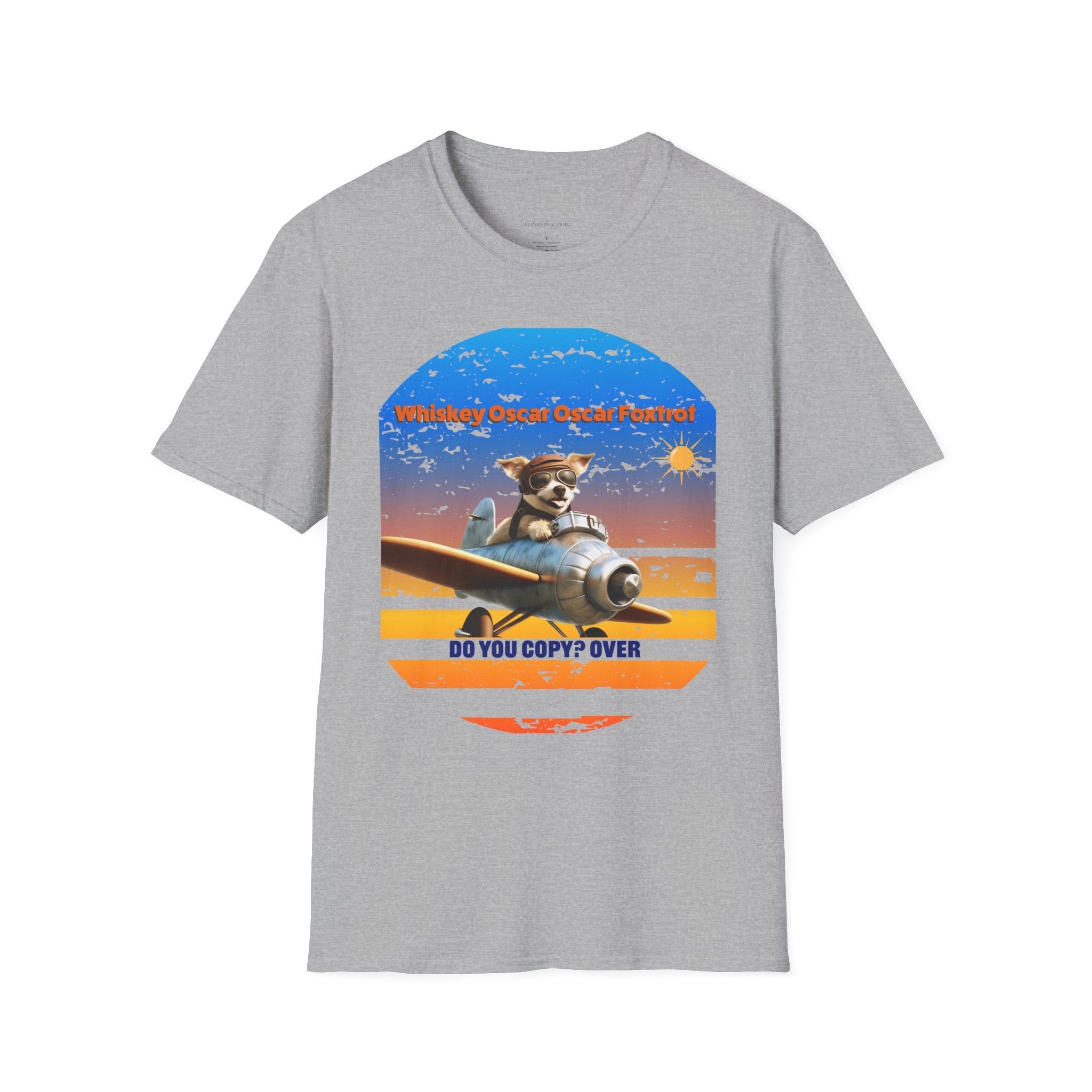 Retro Pilot Dog T-Shirt, Vintage Airplane Tee