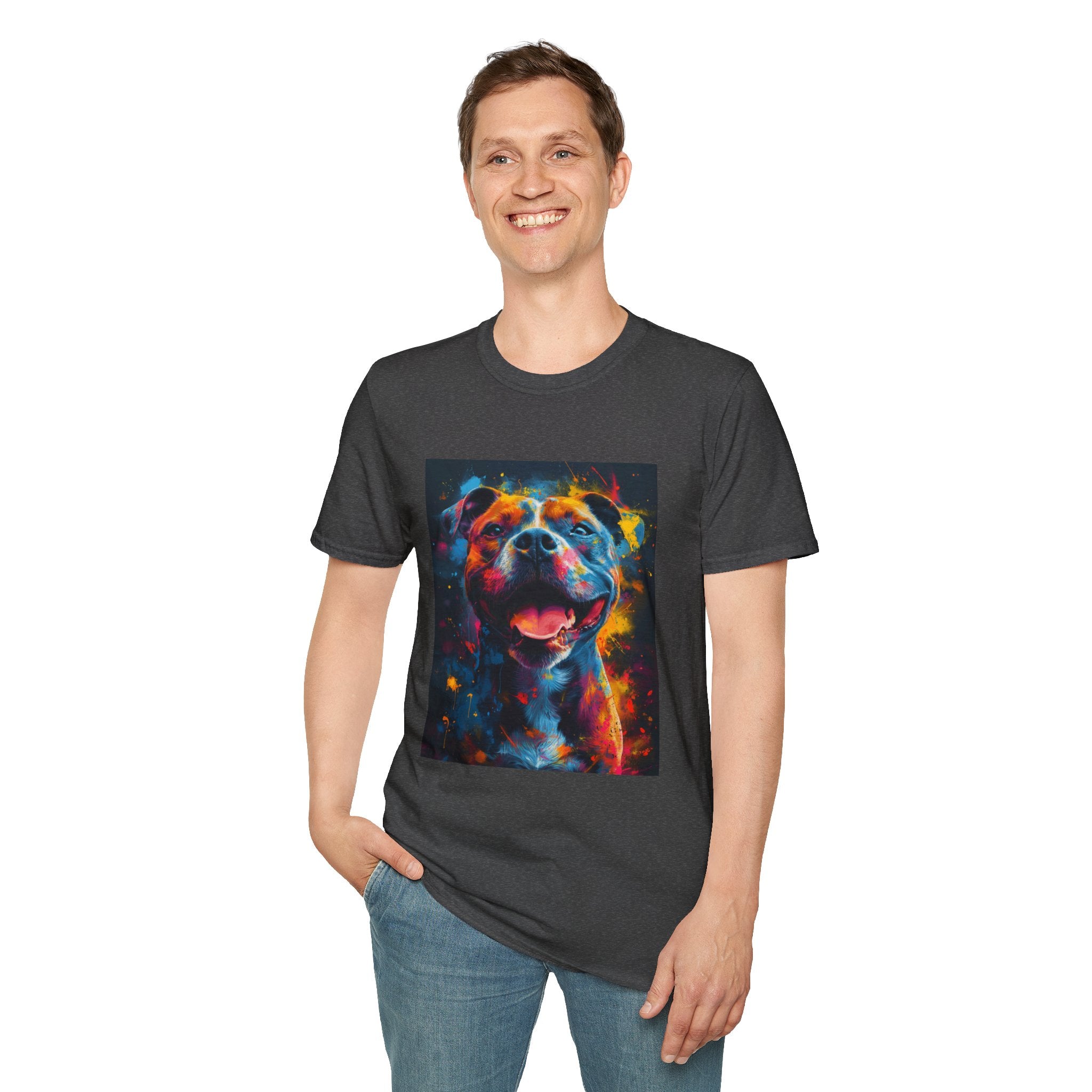Pitbull Galaxy Pop Art T-Shirt