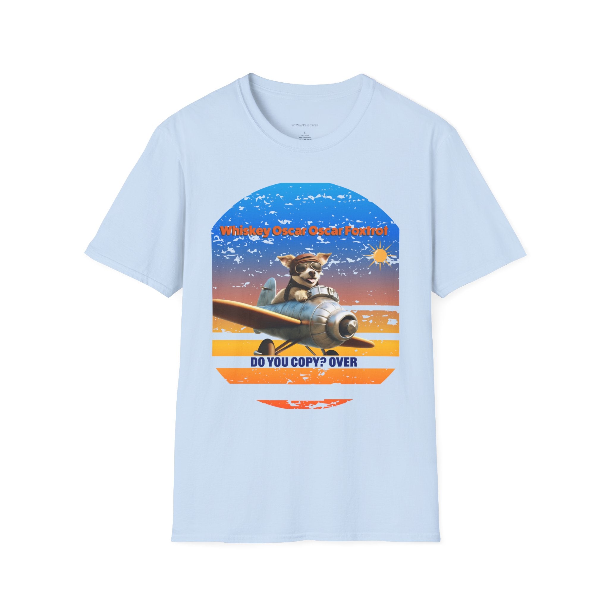 Retro Pilot Dog T-Shirt, Vintage Airplane Tee