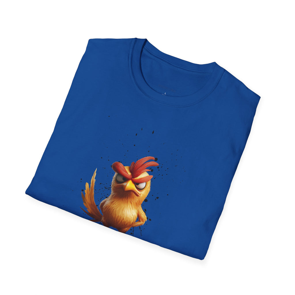 Angry Cartoon Chicken T-Shirt — Funny F-CAW-F Graphic Tee