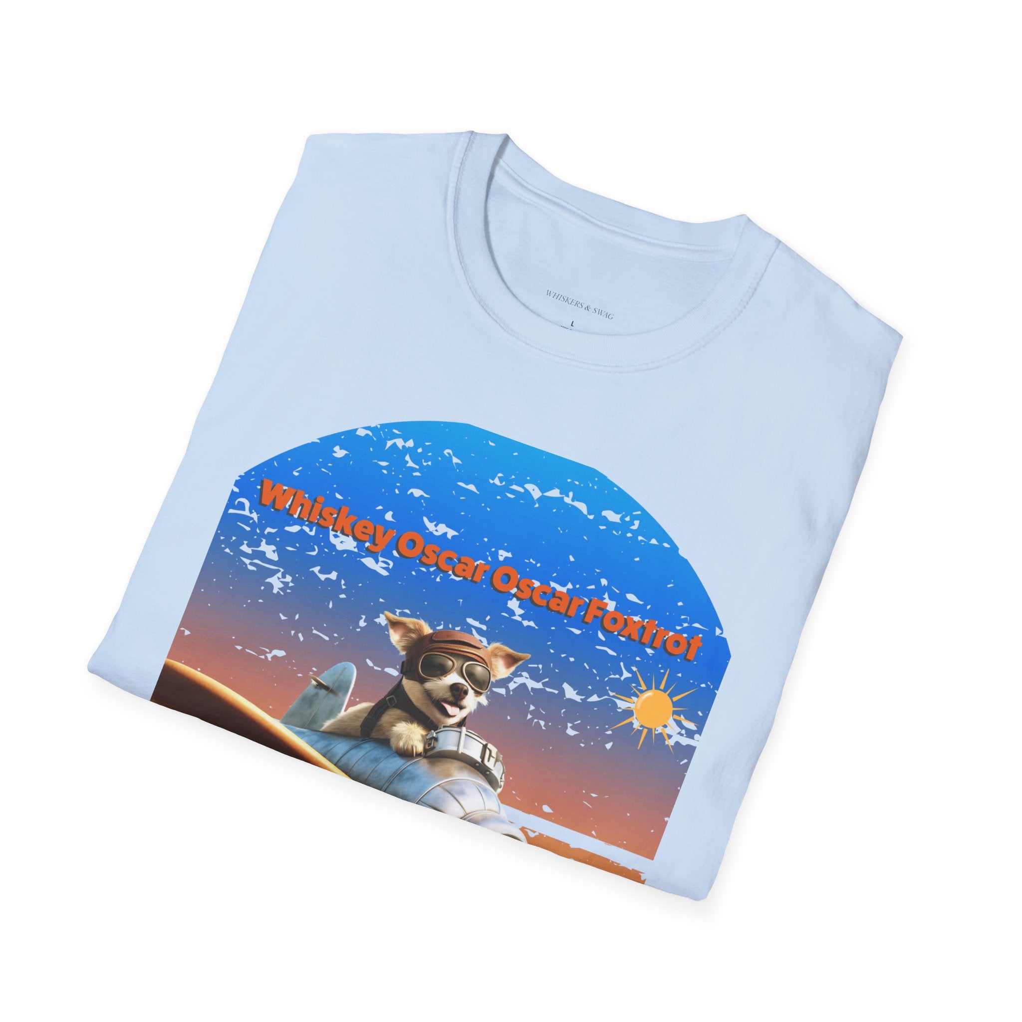 Retro Pilot Dog T-Shirt, Vintage Airplane Tee