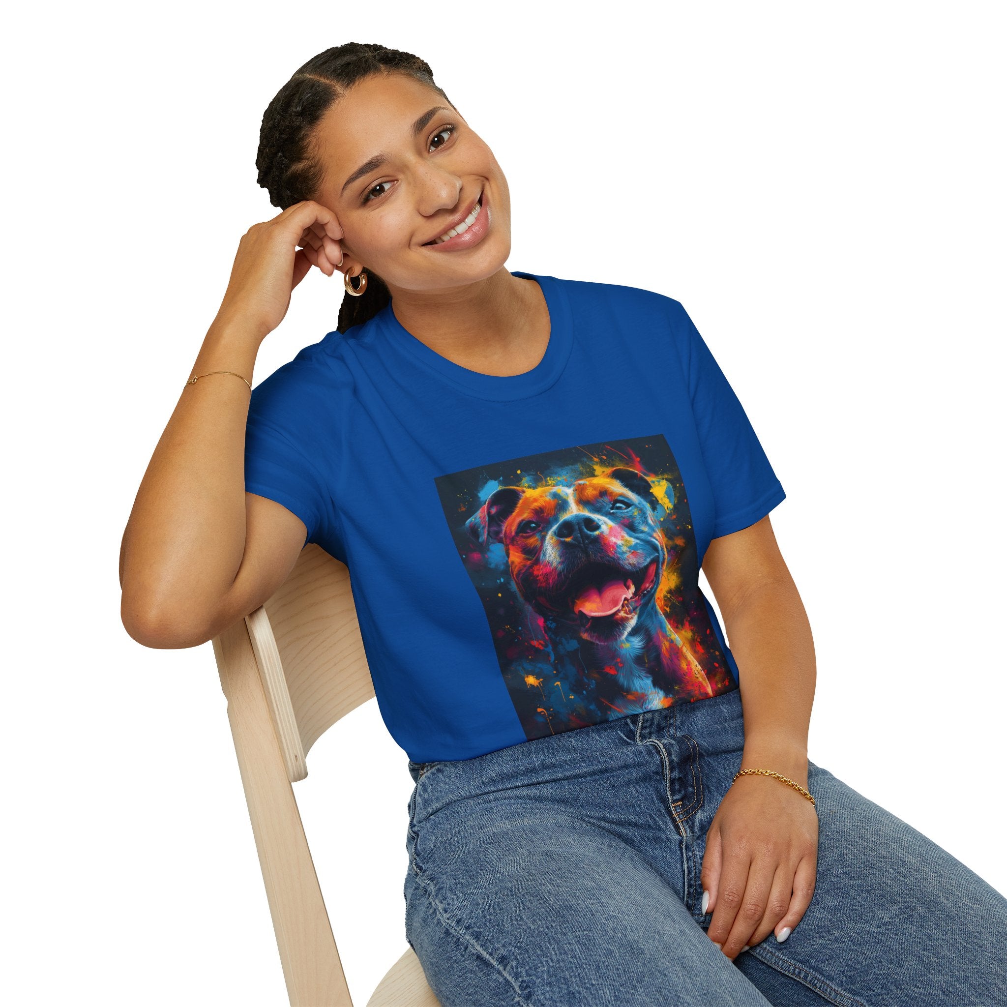 Pitbull Galaxy Pop Art T-Shirt
