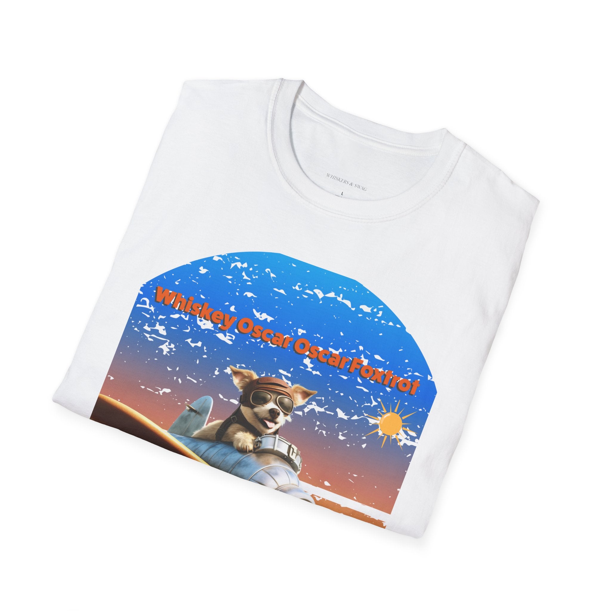 Retro Pilot Dog T-Shirt, Vintage Airplane Tee