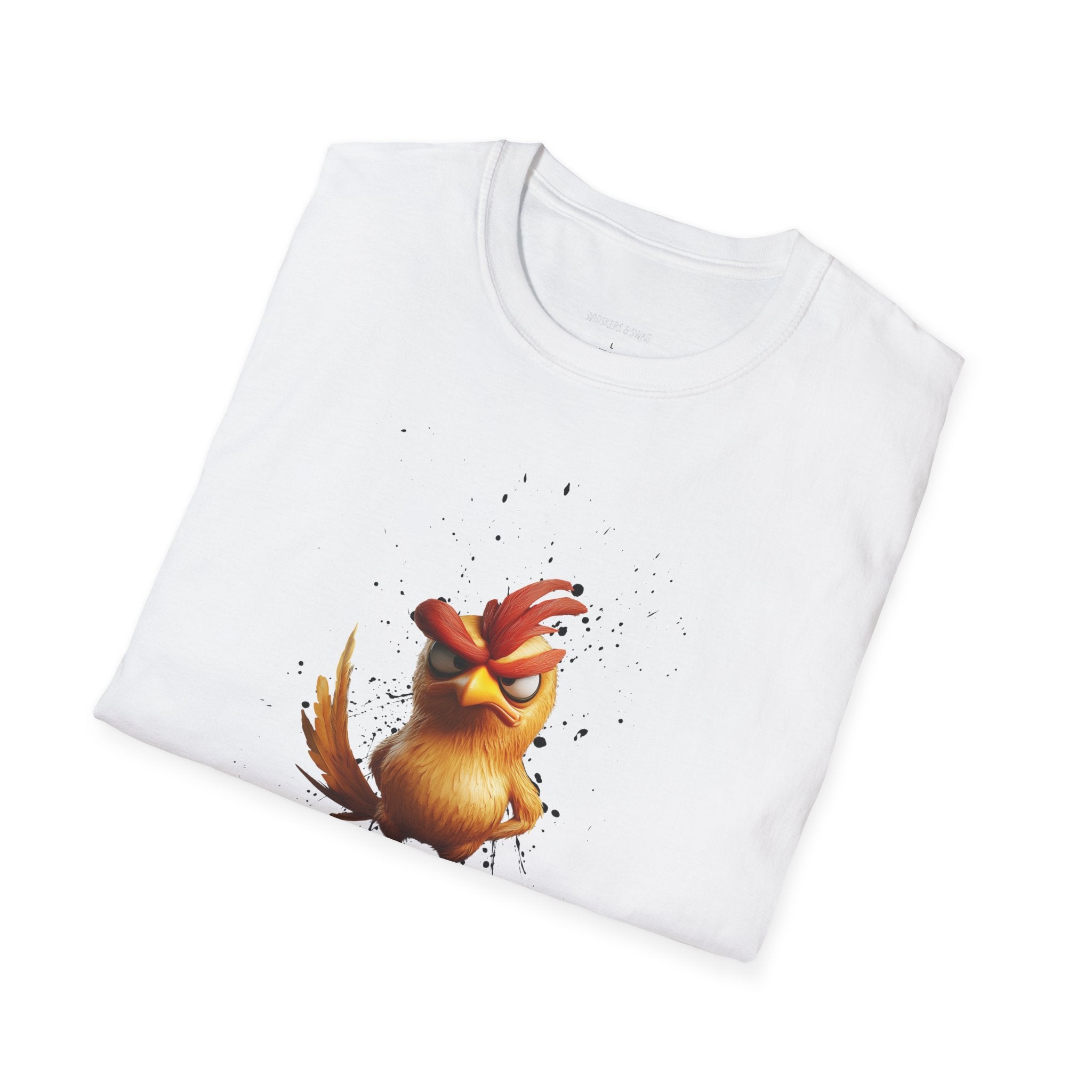 Angry Cartoon Chicken T-Shirt — Funny F-CAW-F Graphic Tee