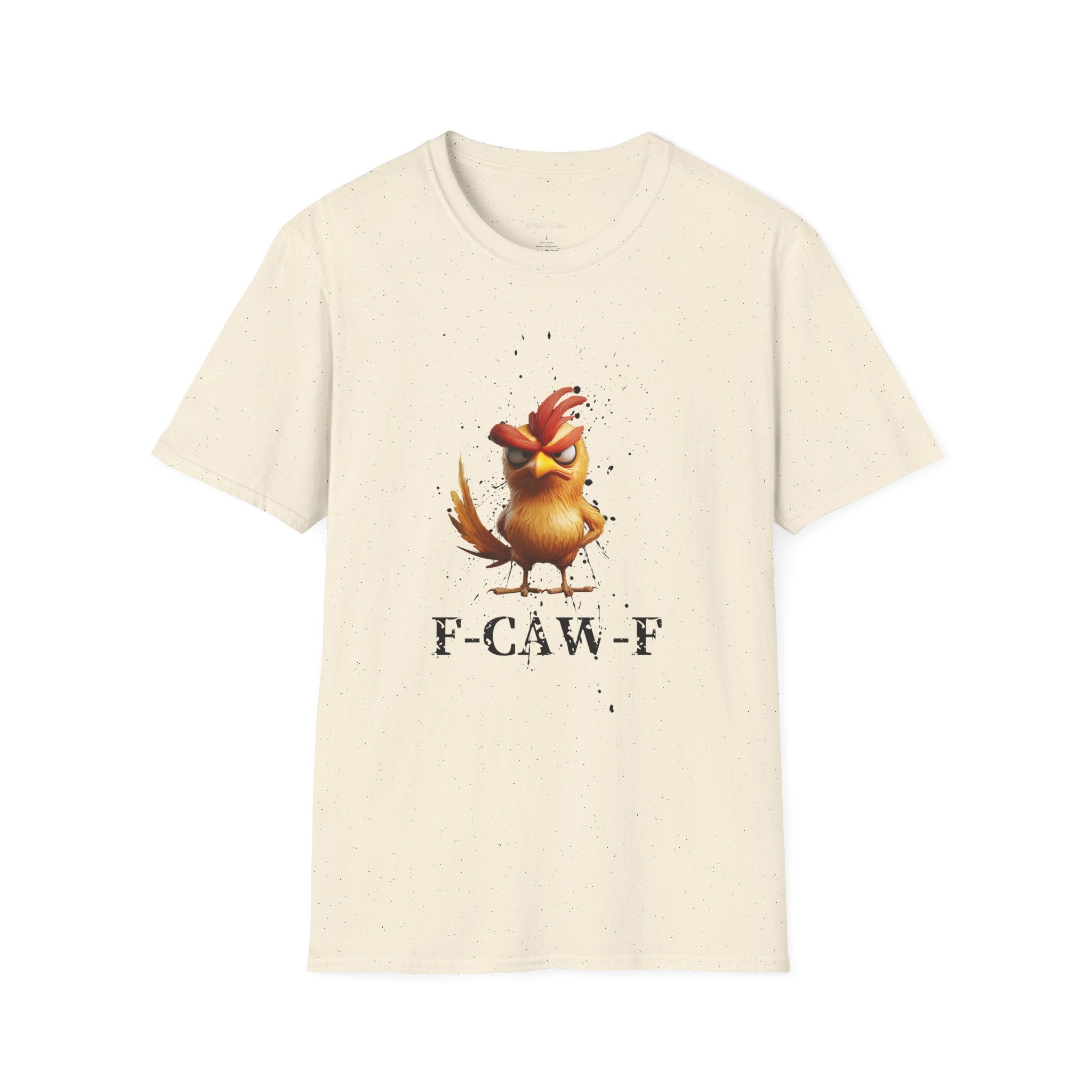 Angry Cartoon Chicken T-Shirt — Funny F-CAW-F Graphic Tee