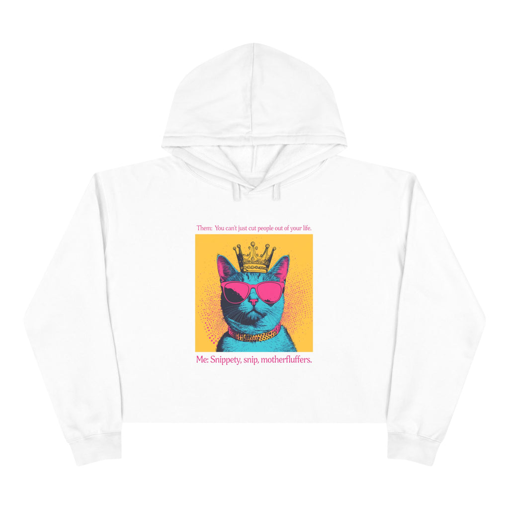 Snippety, Snip - Cropped Cat Hoodie