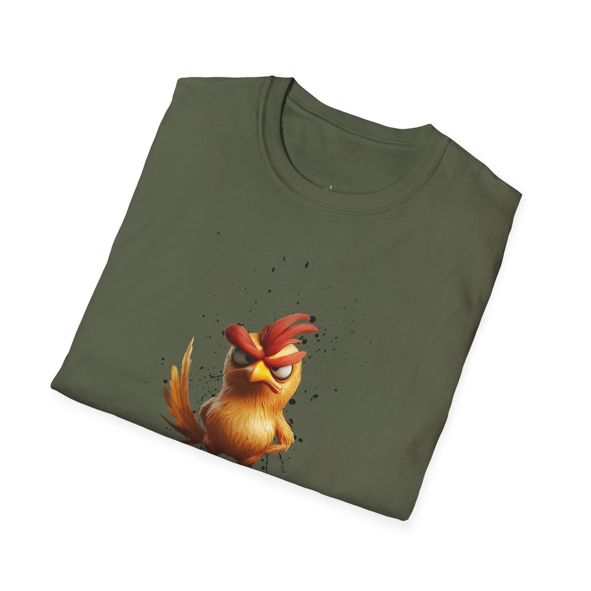 Angry Cartoon Chicken T-Shirt — Funny F-CAW-F Graphic Tee