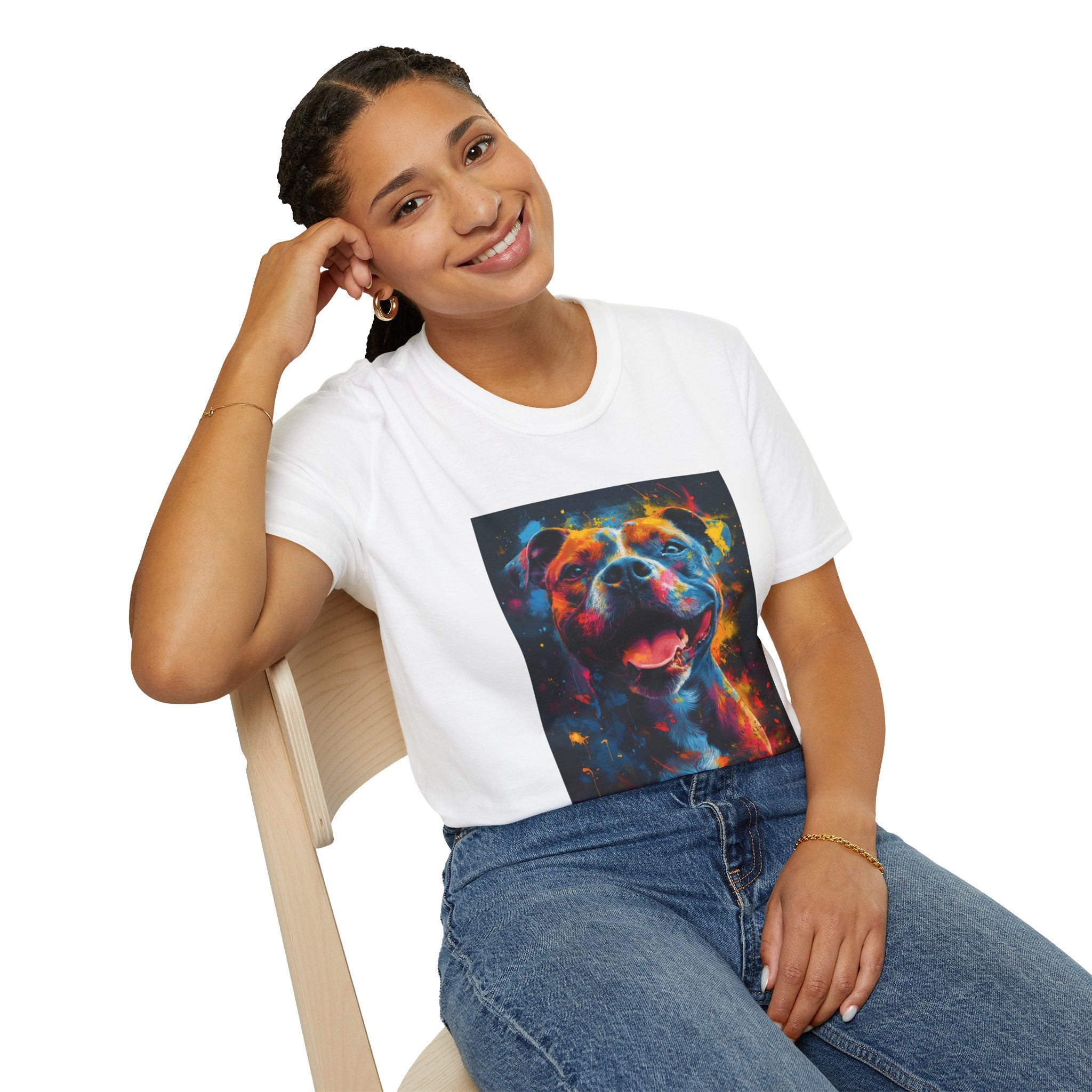 Pitbull Galaxy Pop Art T-Shirt