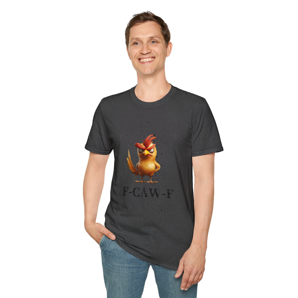 Angry Cartoon Chicken T-Shirt — Funny F-CAW-F Graphic Tee