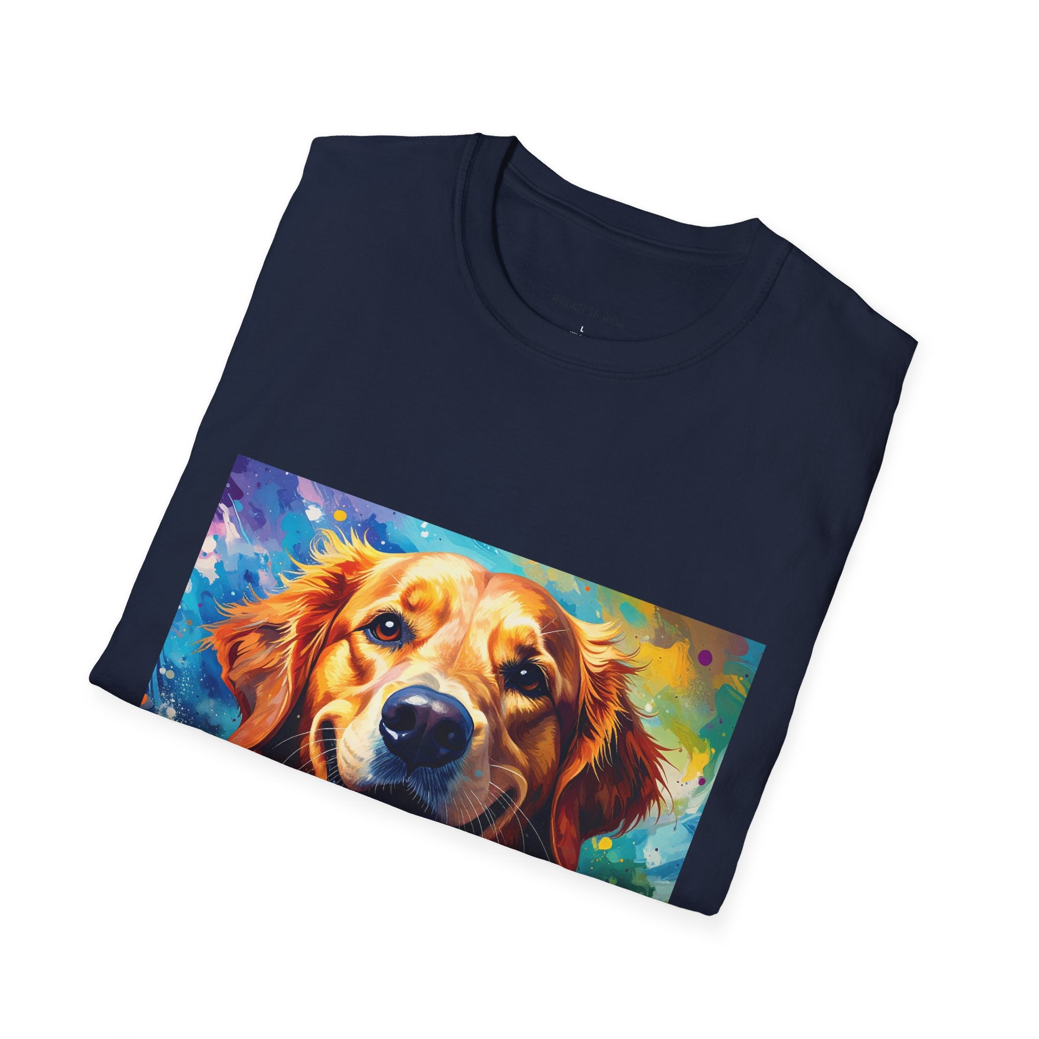 Golden Retriever Pop Art T-Shirt — Colorful Happy Dog Tee