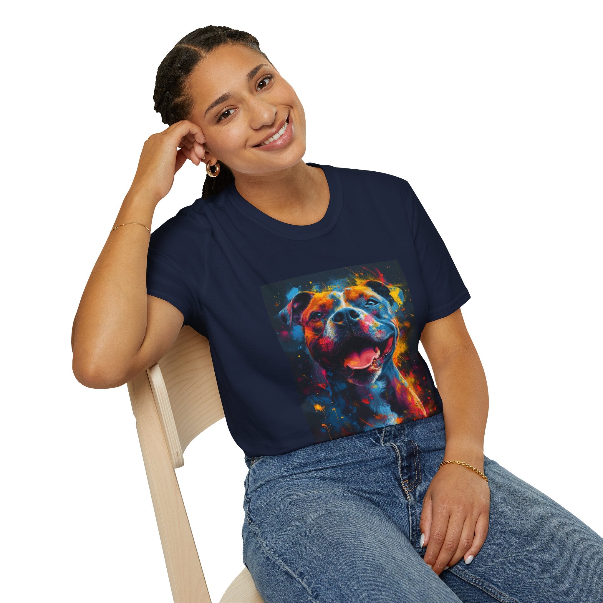 Pitbull Galaxy Pop Art T-Shirt