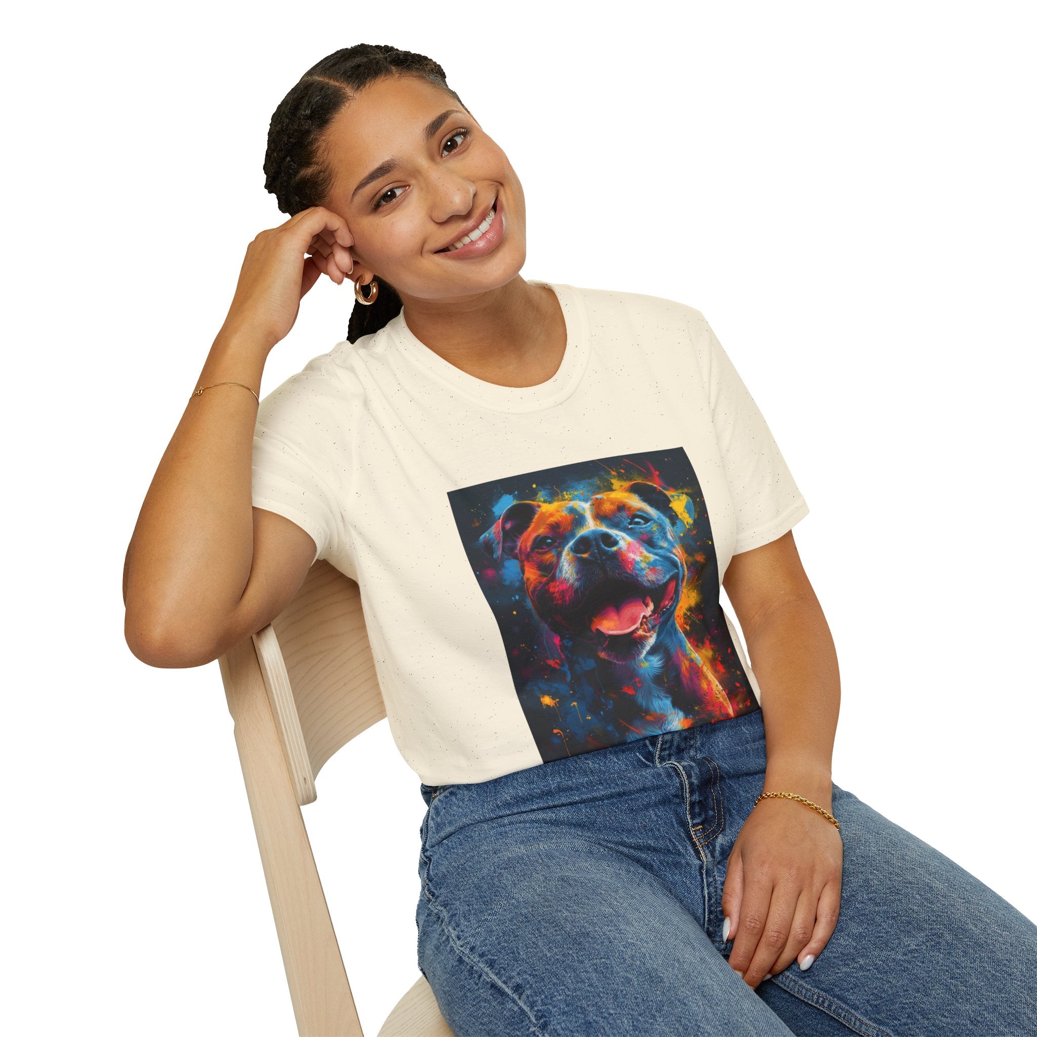 Pitbull Galaxy Pop Art T-Shirt