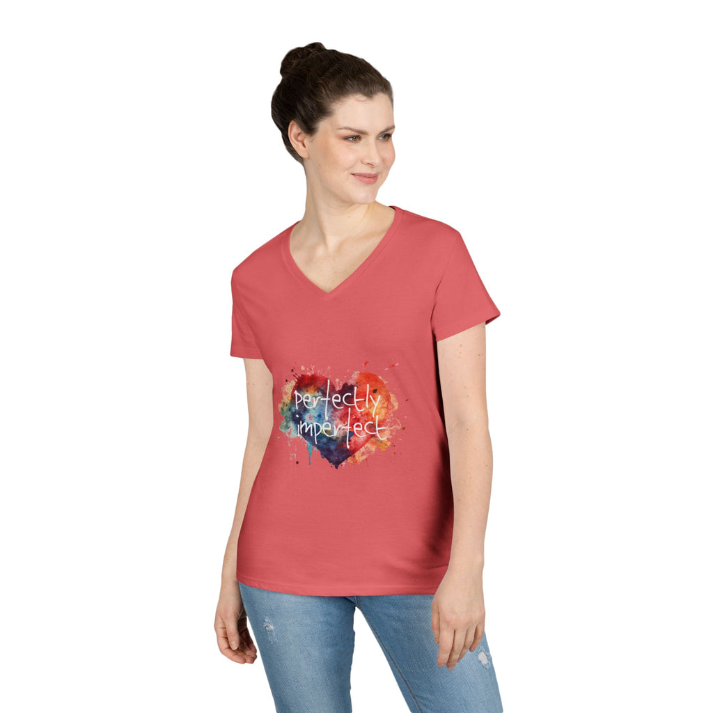 Perfectly Imperfect Heart V-Neck Tee