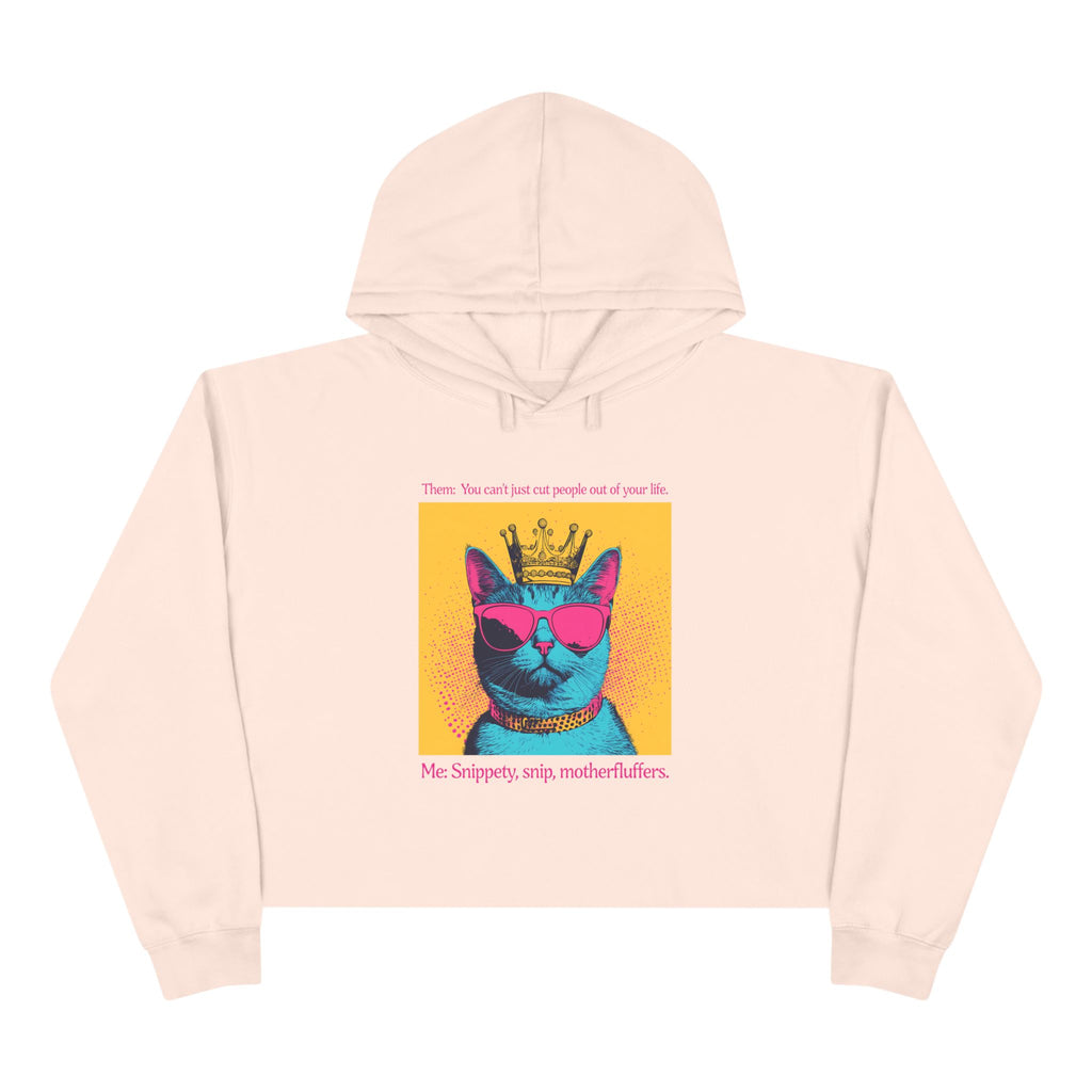 Snippety, Snip - Cropped Cat Hoodie