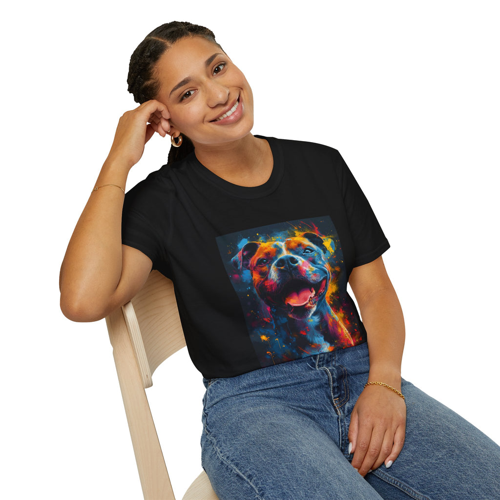 Pit Bull Galaxy Pop Art T-Shirt